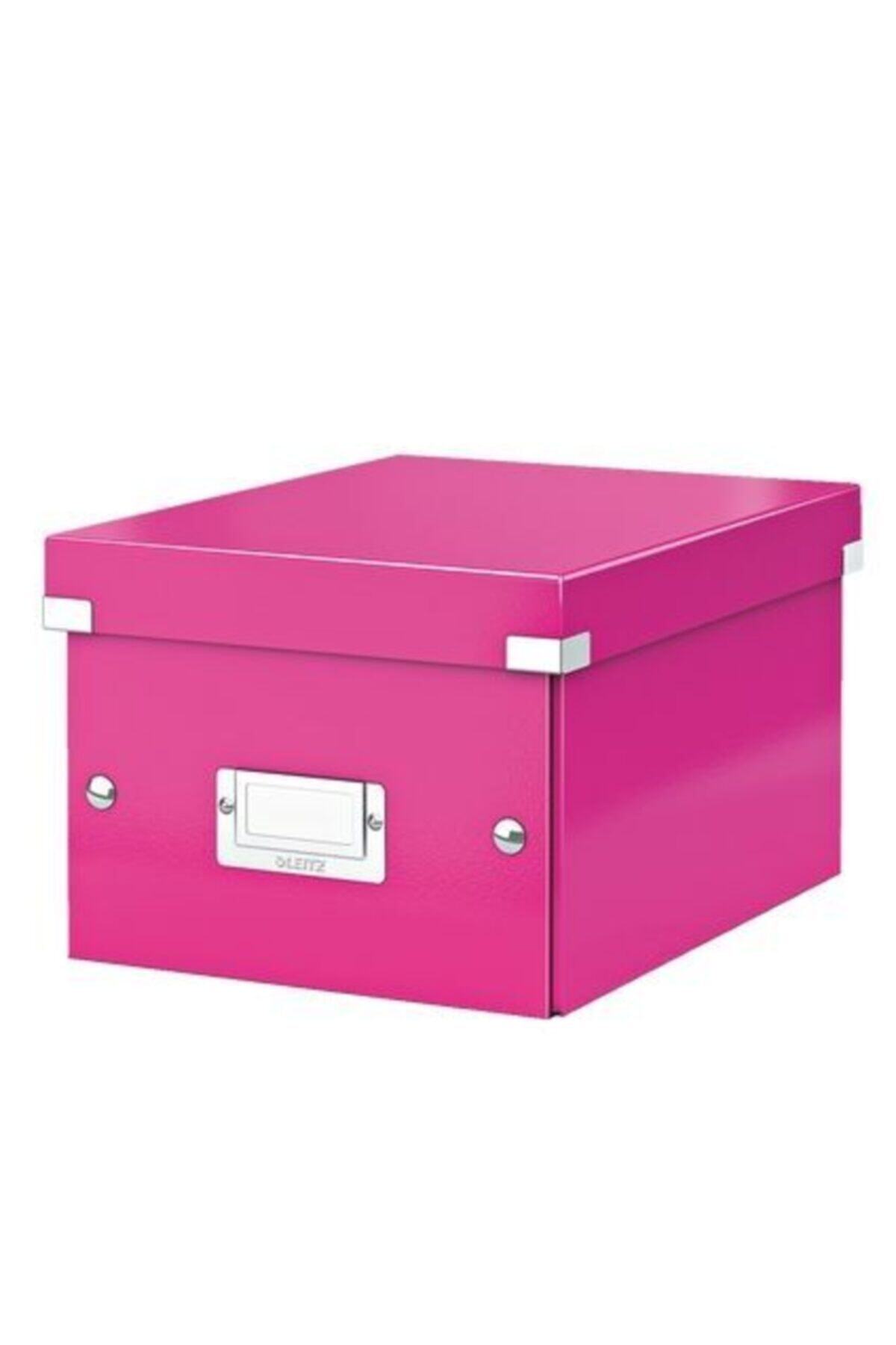 Leitz 6043 Wow Click & Store Küçük Boy Kutu Metalik - Pembe