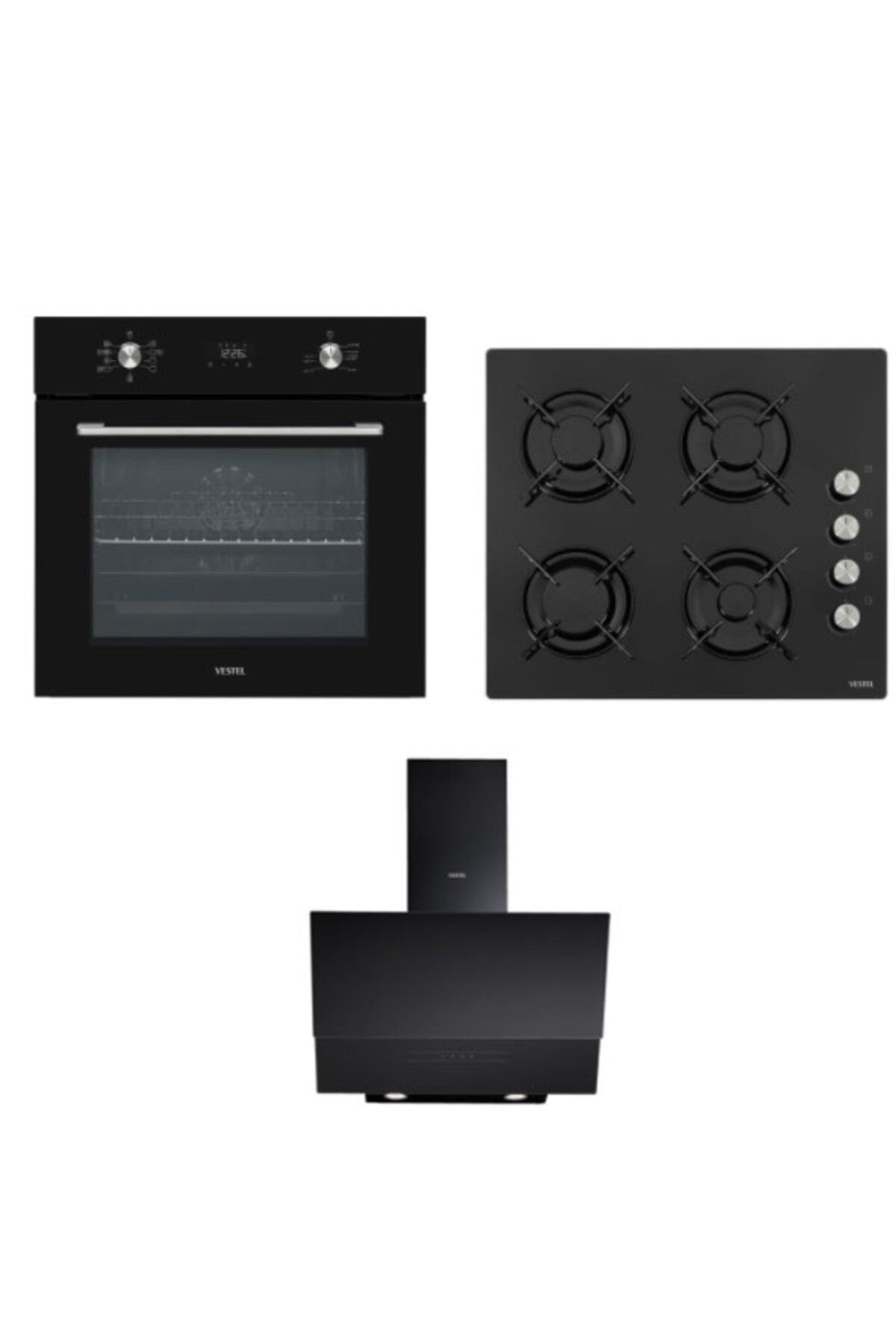 Vestel Eğik Siyah Set 2