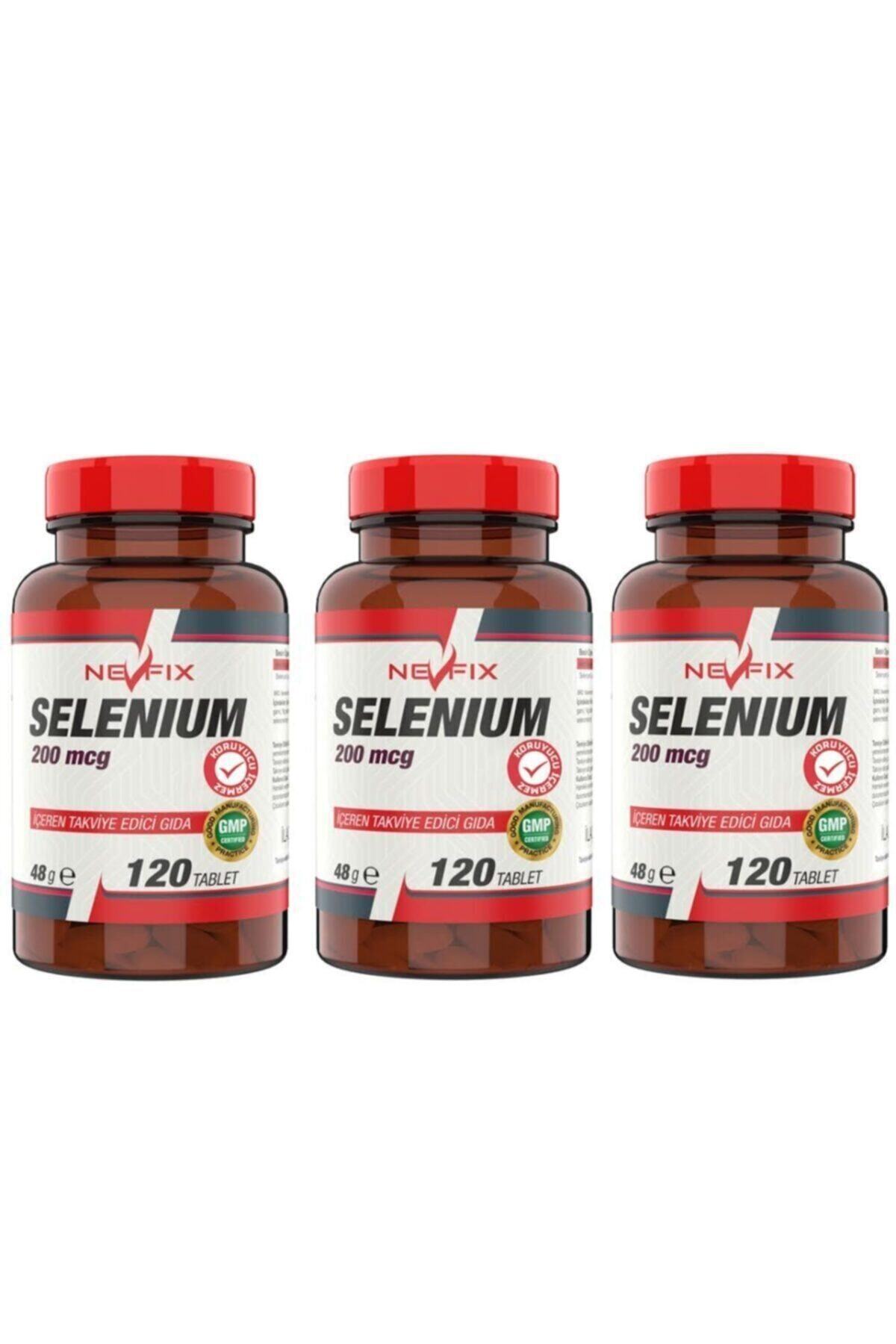 Nevfix Selenyum 200 Mcg 120 Tablet X 3 Kutu 360 Tablet