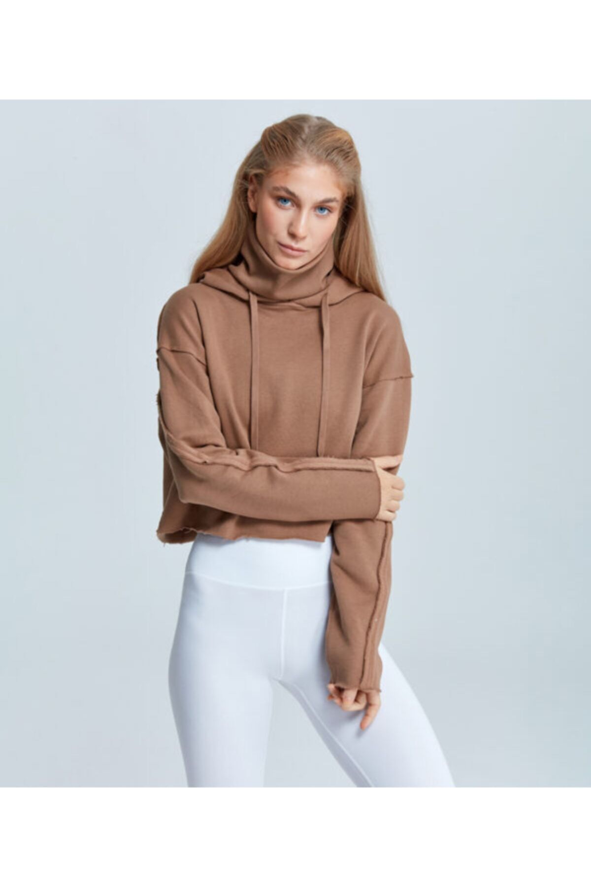 GP Project Kadın Karamel Wildhoodie Sweatshirt