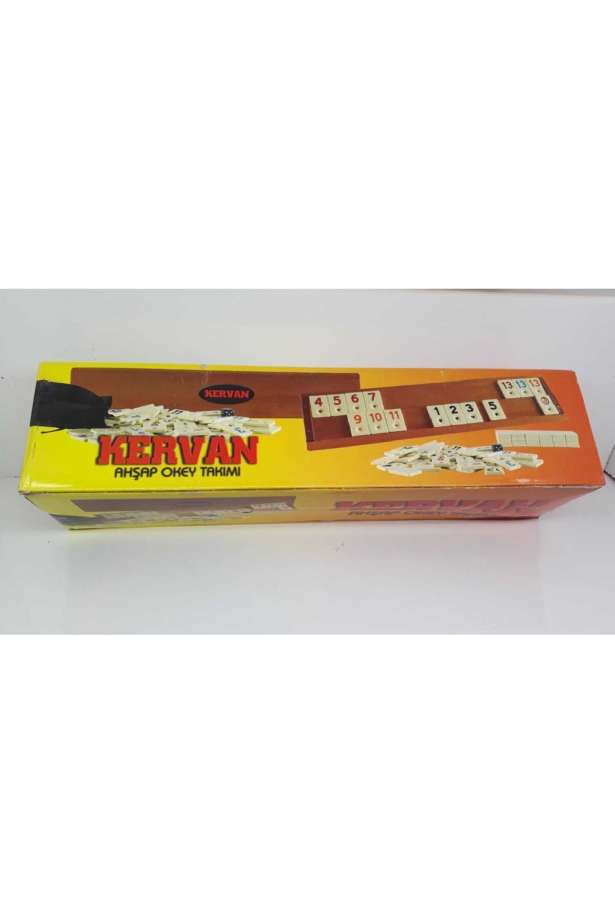 Kervan Kahverengi Ahşap Okey Takımı