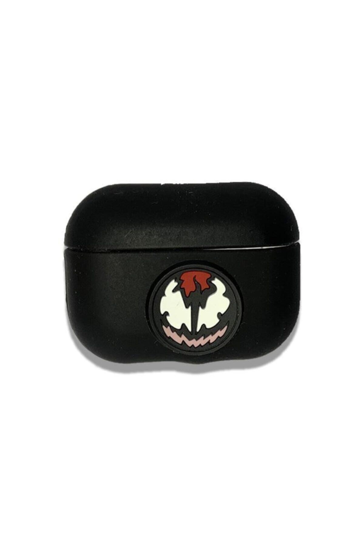 TNR Venom Logo Siyah Airpods Pro Kulaklık Kılıf