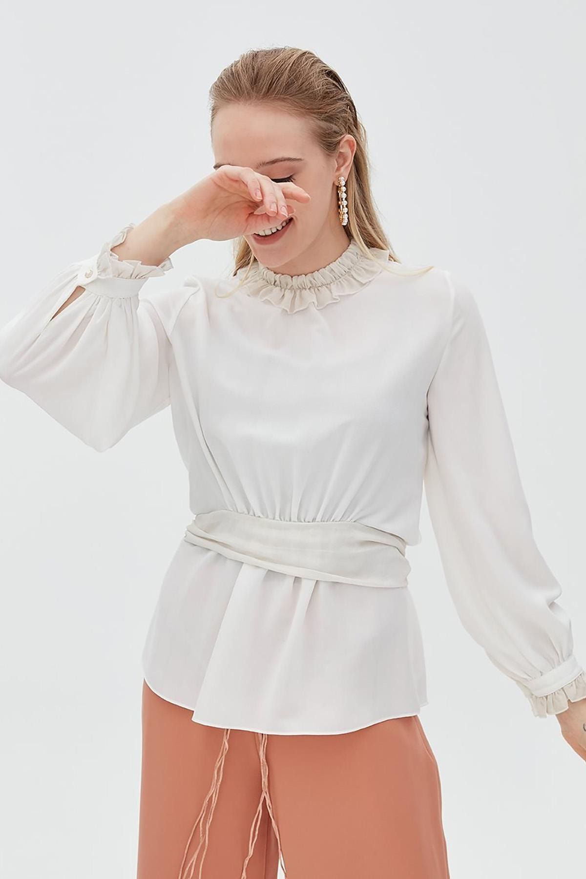 Kayra Bluz-ekru Ka-b20-10027-35