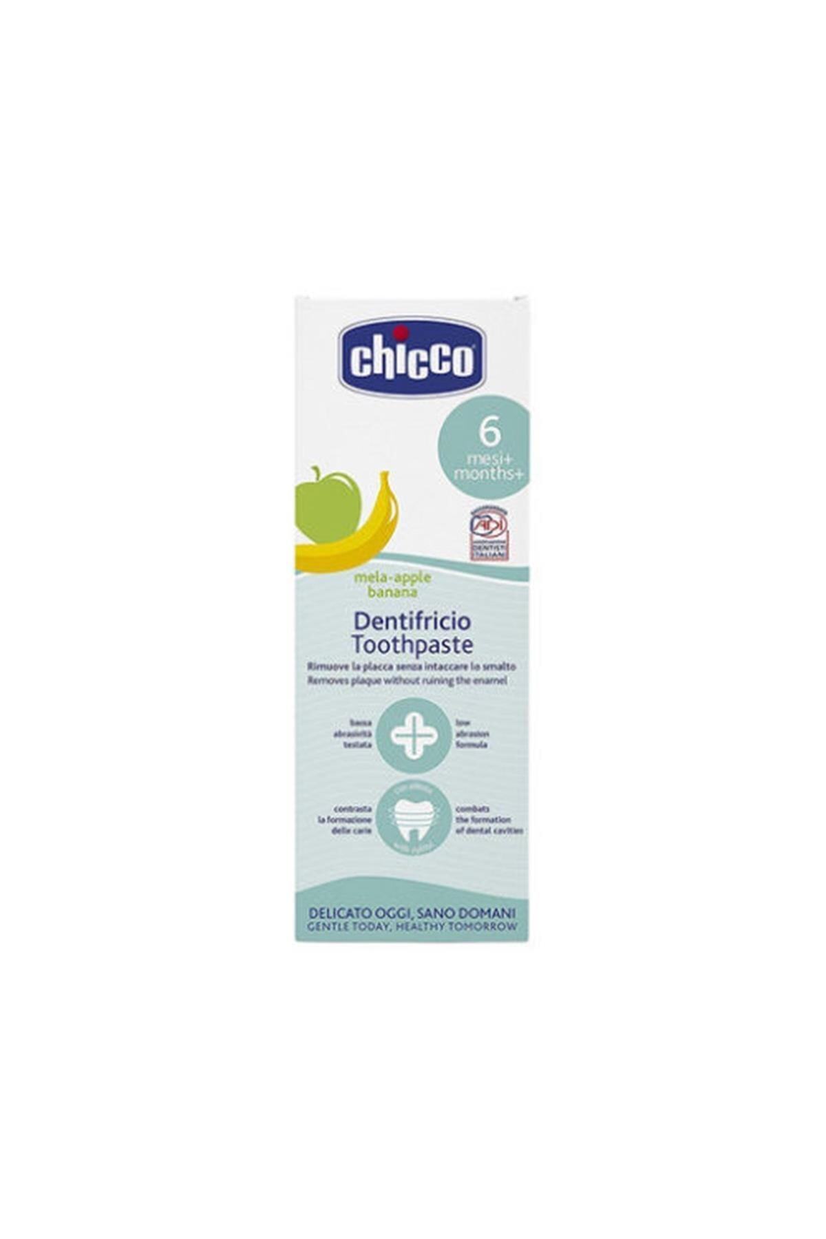 Chicco Elmalı Muzlu Bebek Diş Macunu 6+ Ay