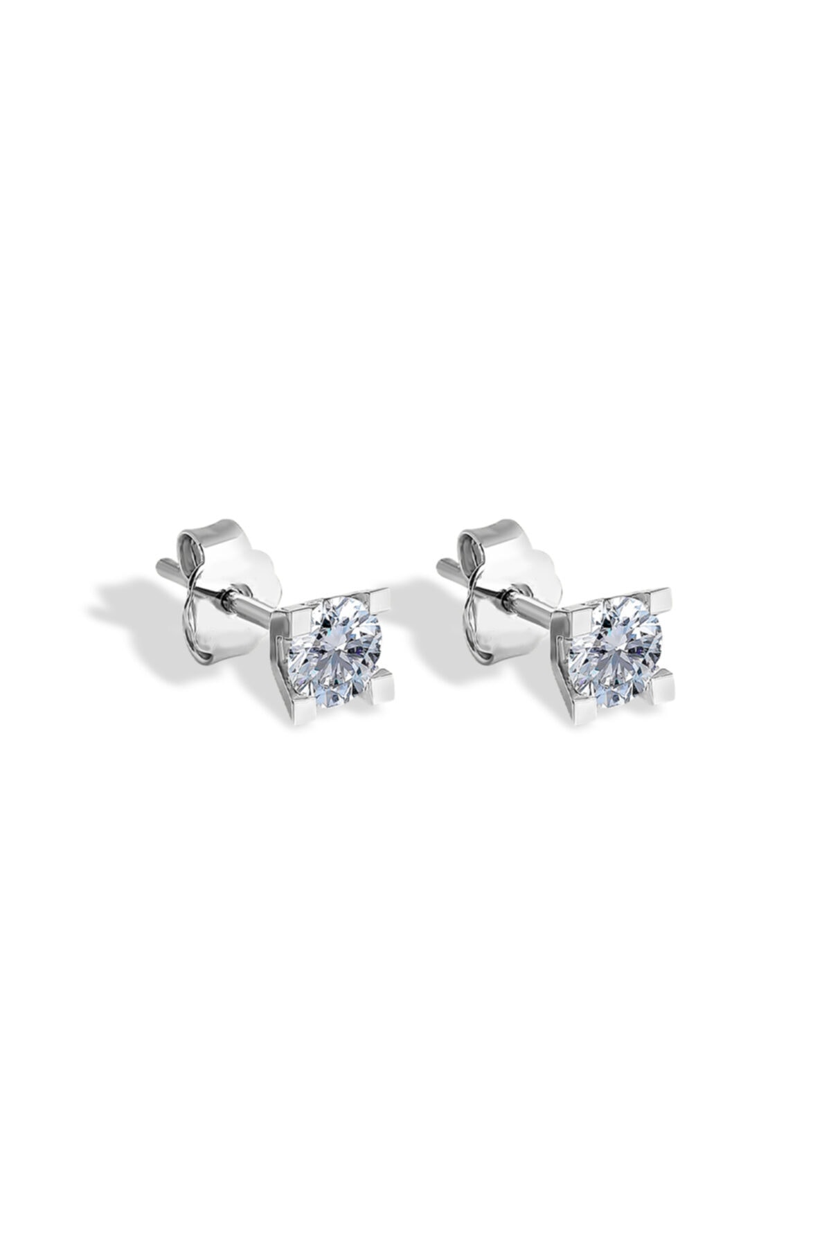 Haluk Jewels 0.88 Ct Pırlanta Tektaş Küpe