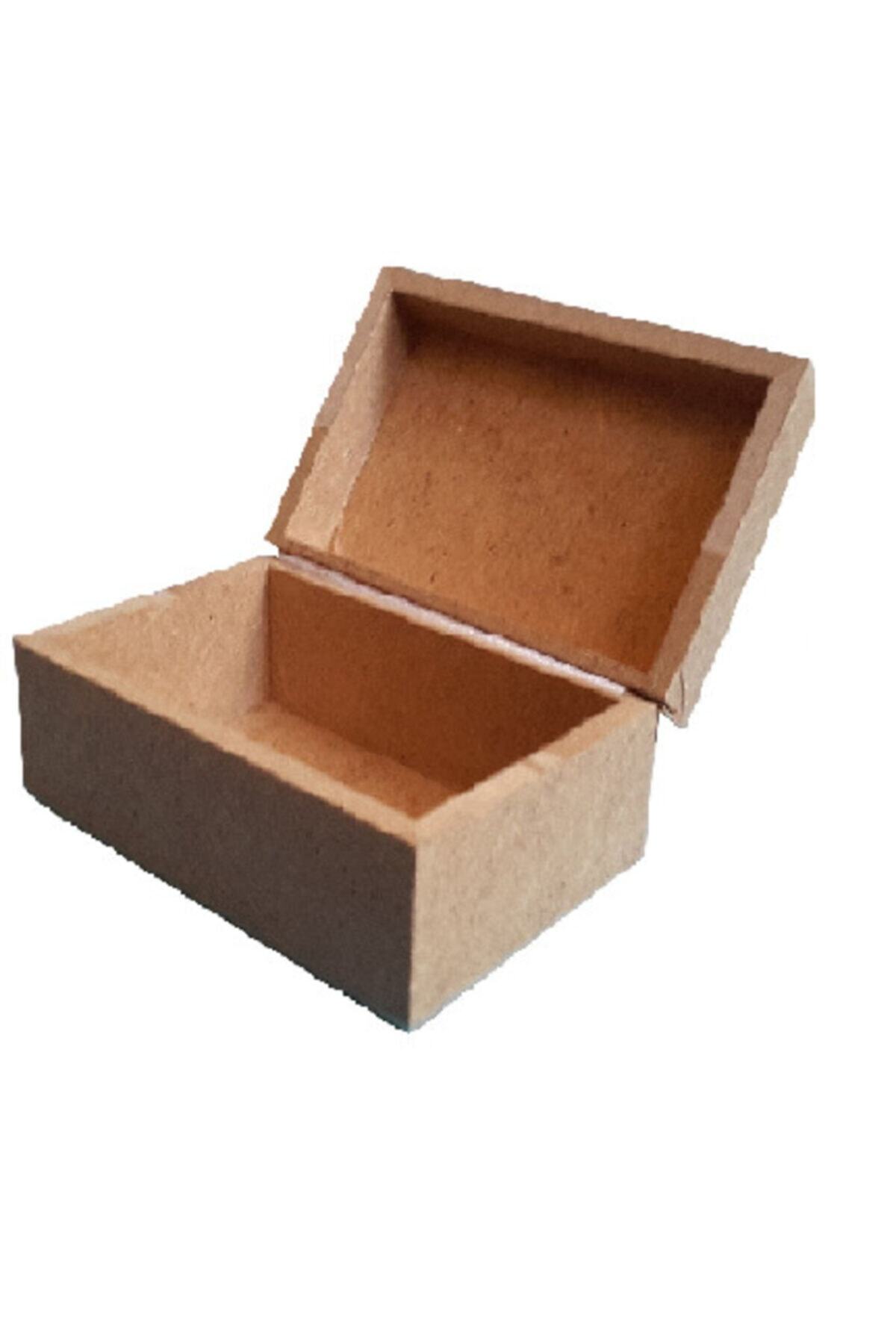 Ahşap Küçük Dikdörtgen Kutu - 12x6x5 Cm
