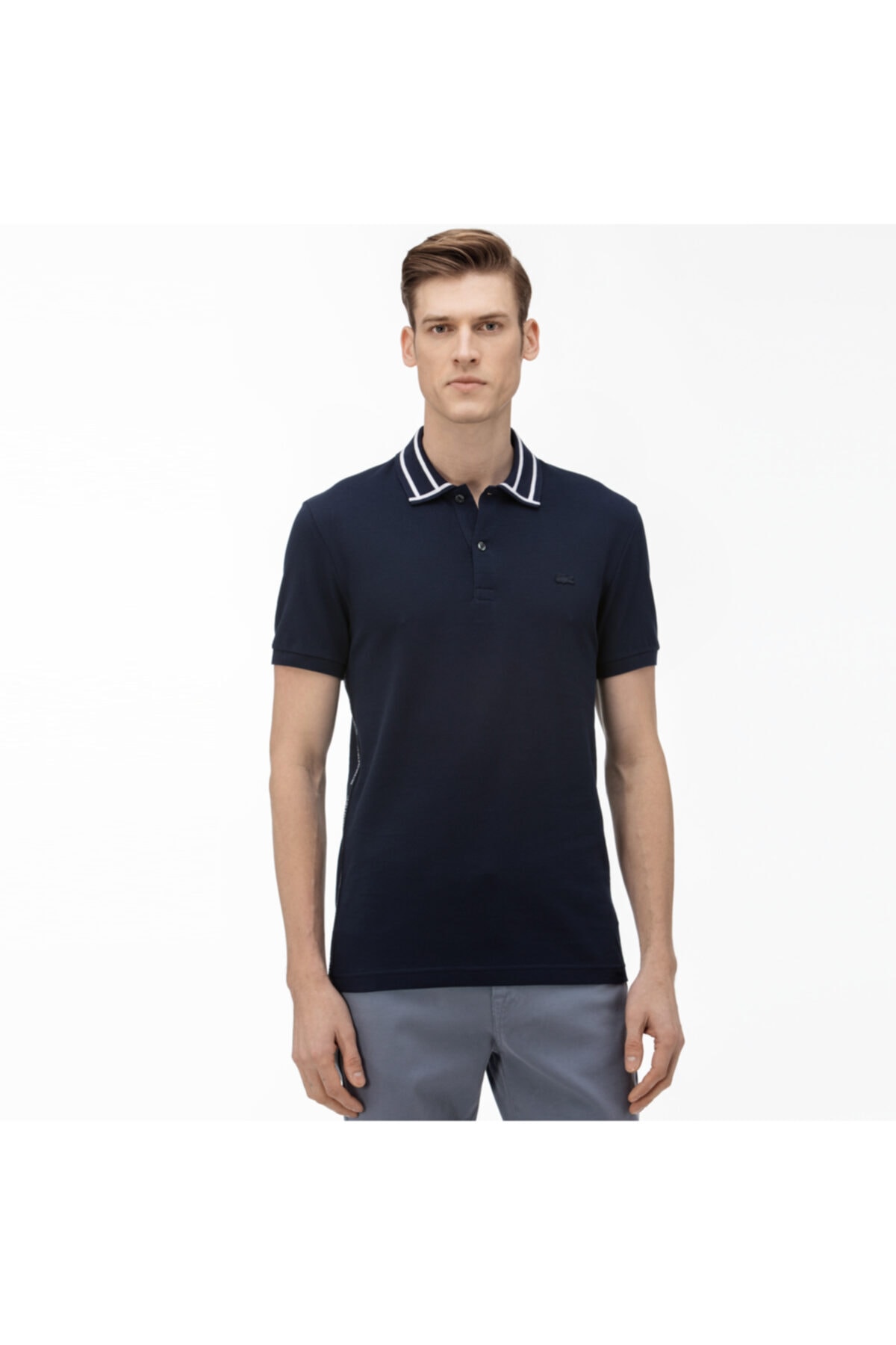 Lacoste Erkek Lacivert Slim Fit Kısa Kollu Polo