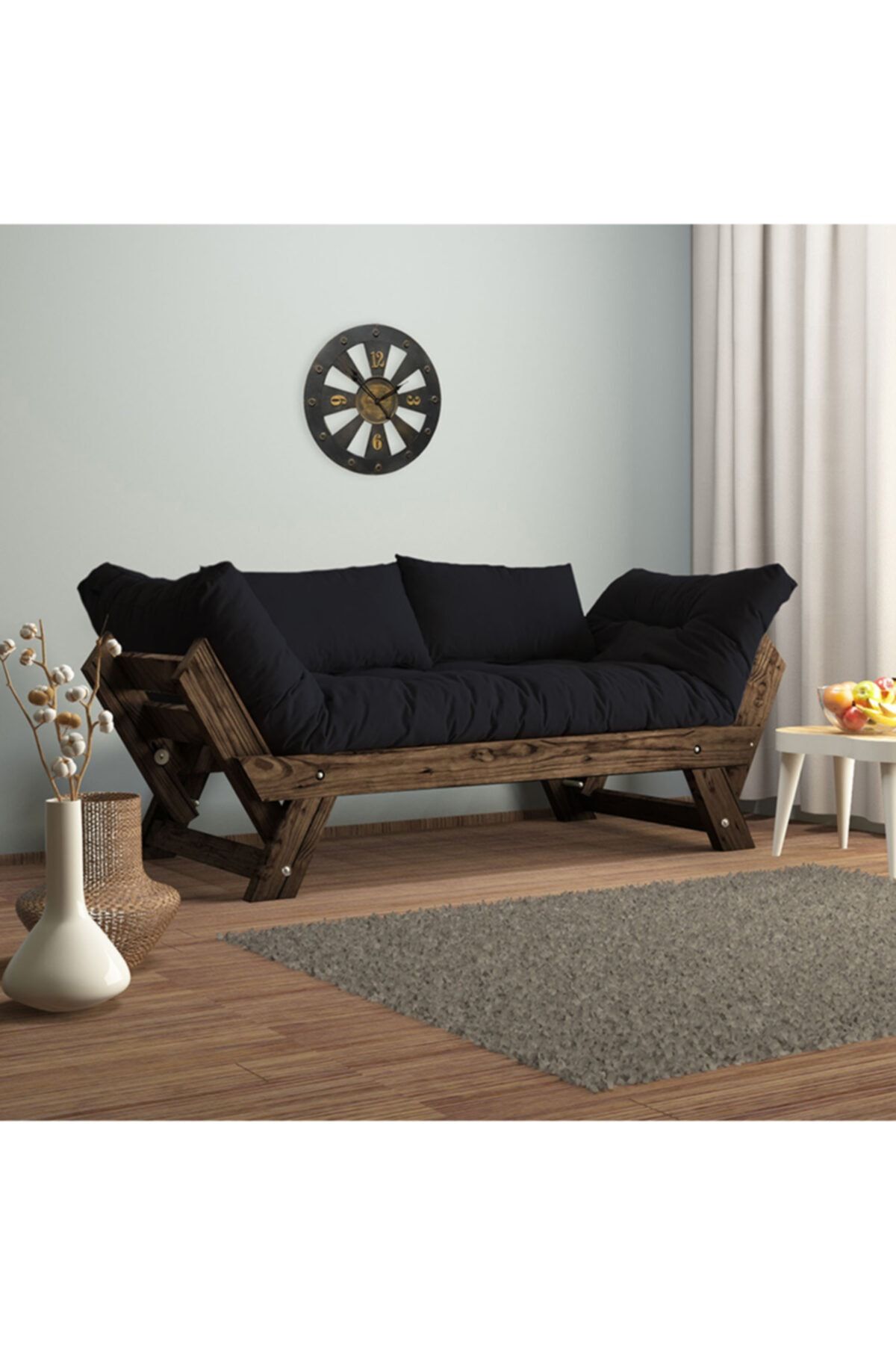 Woodesk Adalar Modern Ceviz Renk Ahşap Kanepe CPT8117-210