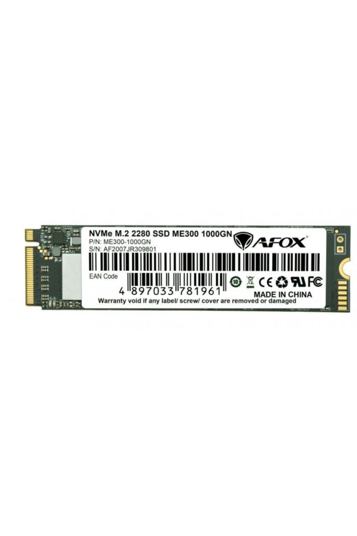 Afox Me300-1000gn Ssd 1000gb M.2 2280 Nvme Pcı-e 2515-1816mb/s 3d Tlc