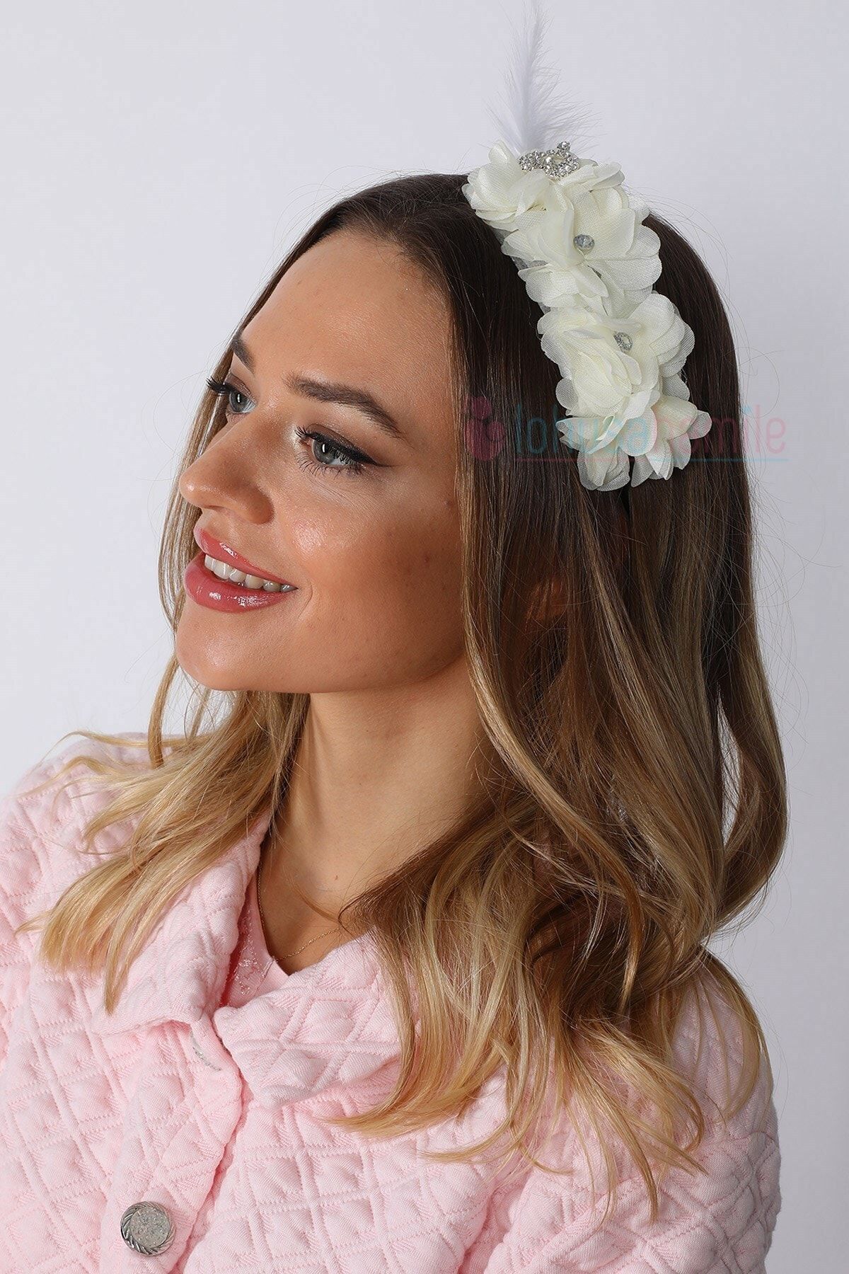 lohusahamile Lh1280 Ekru Lotus Lohusa Tacı
