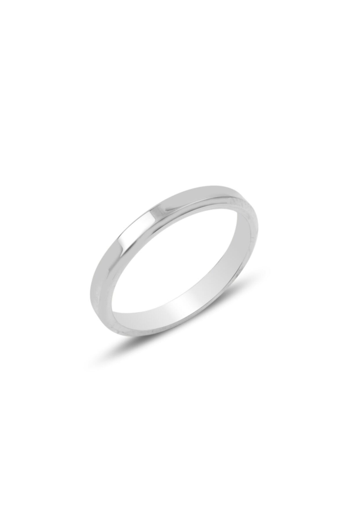 Zuk Collection Düz Sade 3mm Gümüş Alyans 925 Ayar