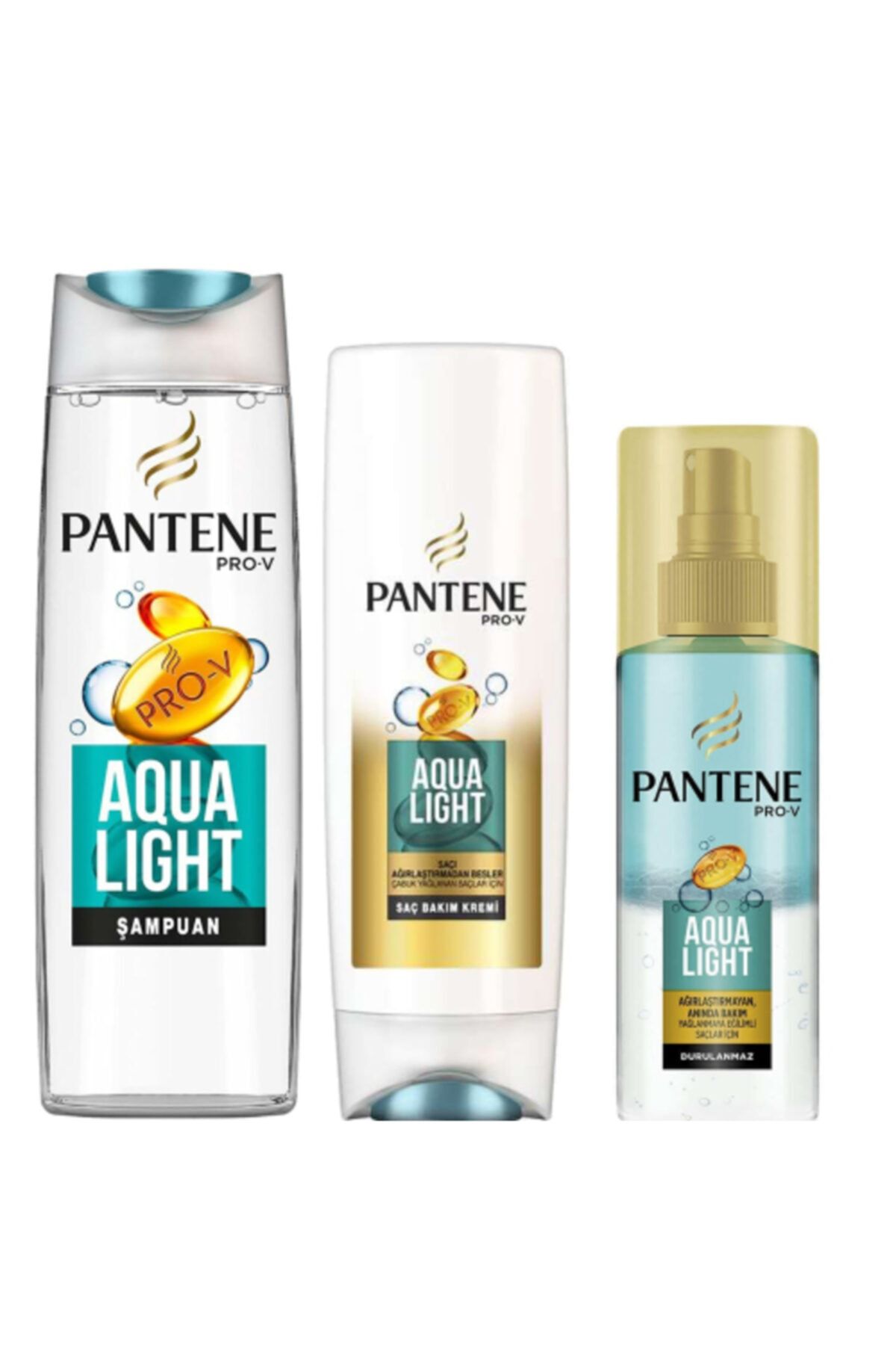 pantene aqualight sac bakim seti 3 lu fiyati yorumlari trendyol