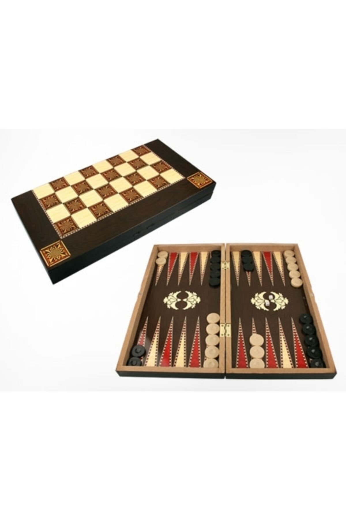 Elasya Hediyelik Klas Ahşap Tavla