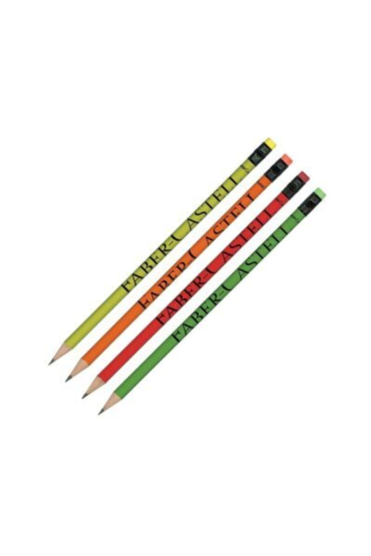 Faber Castell Style 4'lü Silgili Kurşun Kalem