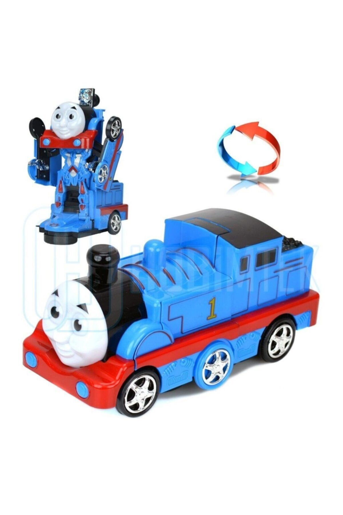 matchbang Thomas Tomas Tren Transformers Dönüşebilen Tren Pilli Sesli Ve Işıklı Oyuncak