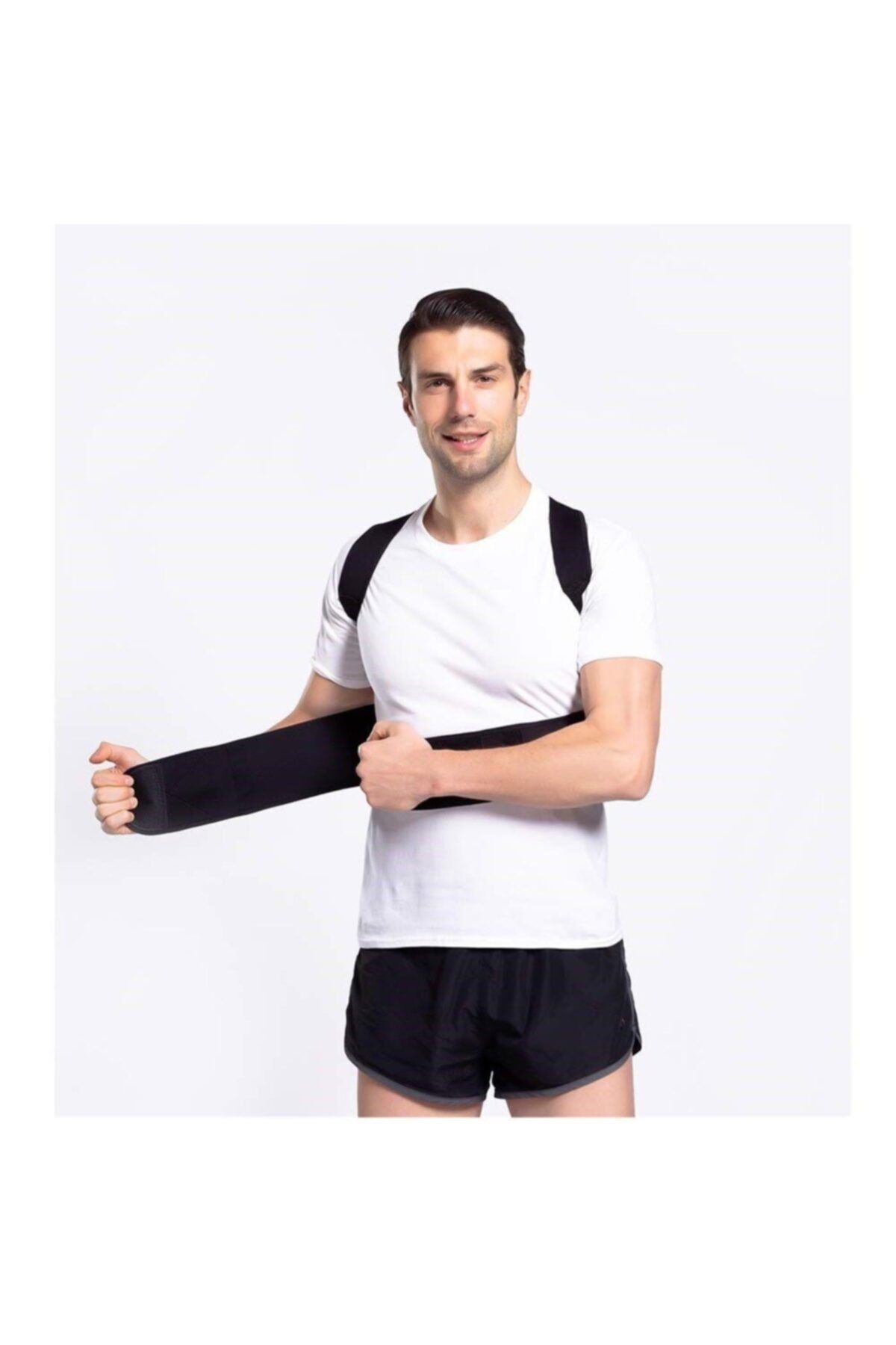 eryatex Unisex Siyah Kamburluk Önleyici Korse Dik Duruş Korsesi