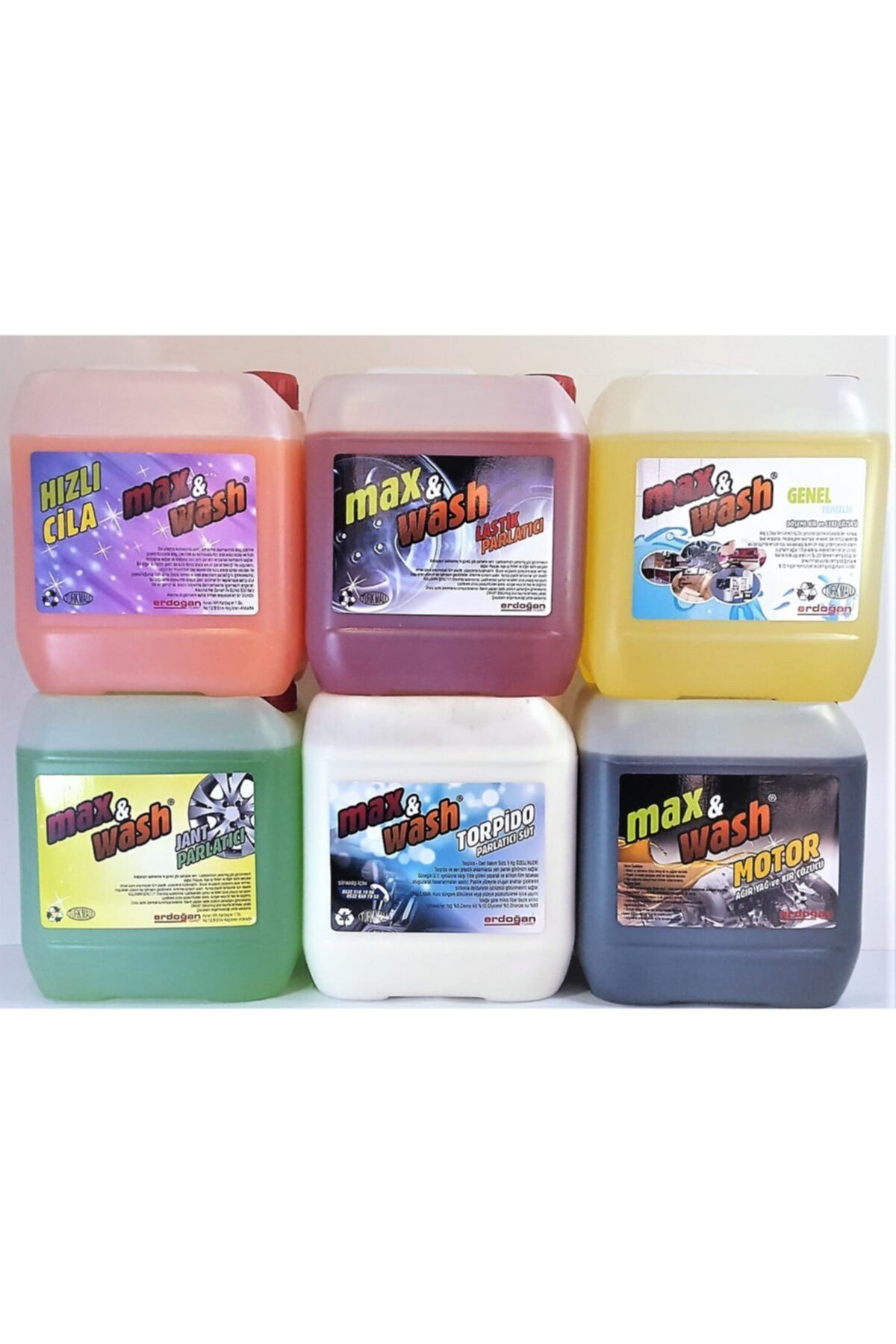 Max&Wash Maxwash Oto Bakım Ve Temizlik Seti 6 X 5 Kg