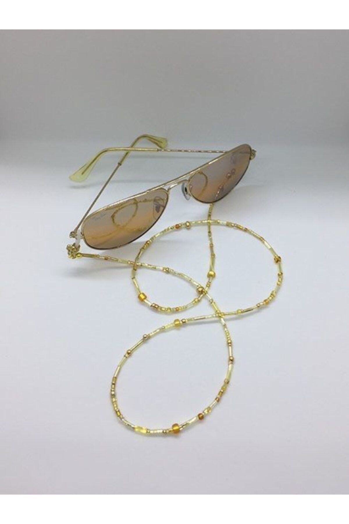 Mbeads Design Gold Miyuki Boncuk Çıtıpıtı Gözlük Zinciri Mbdw018