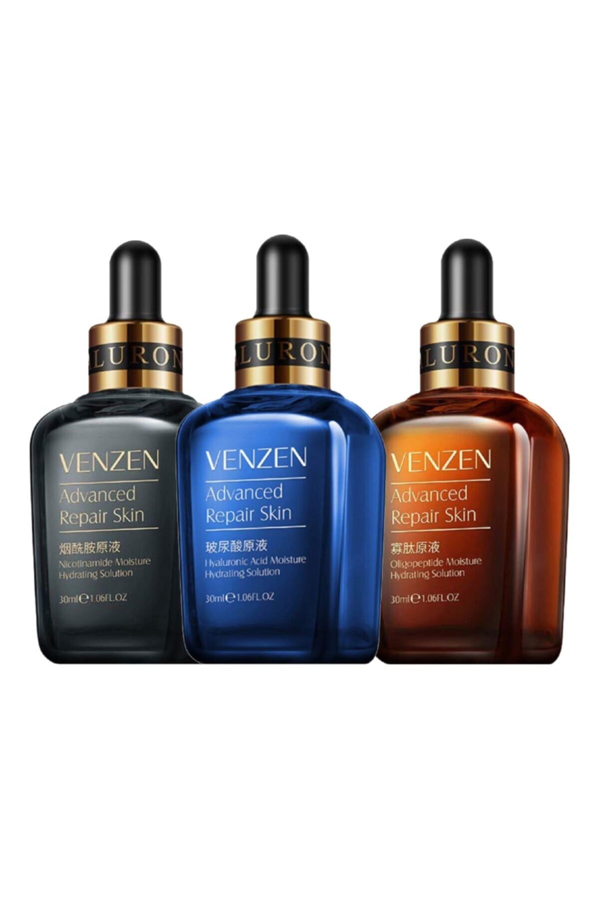 Venzen Niacinamid Kolajen Oligopeptit Özlü Besleyici  Anti-aging Serumlar 30 ml 3 Adet