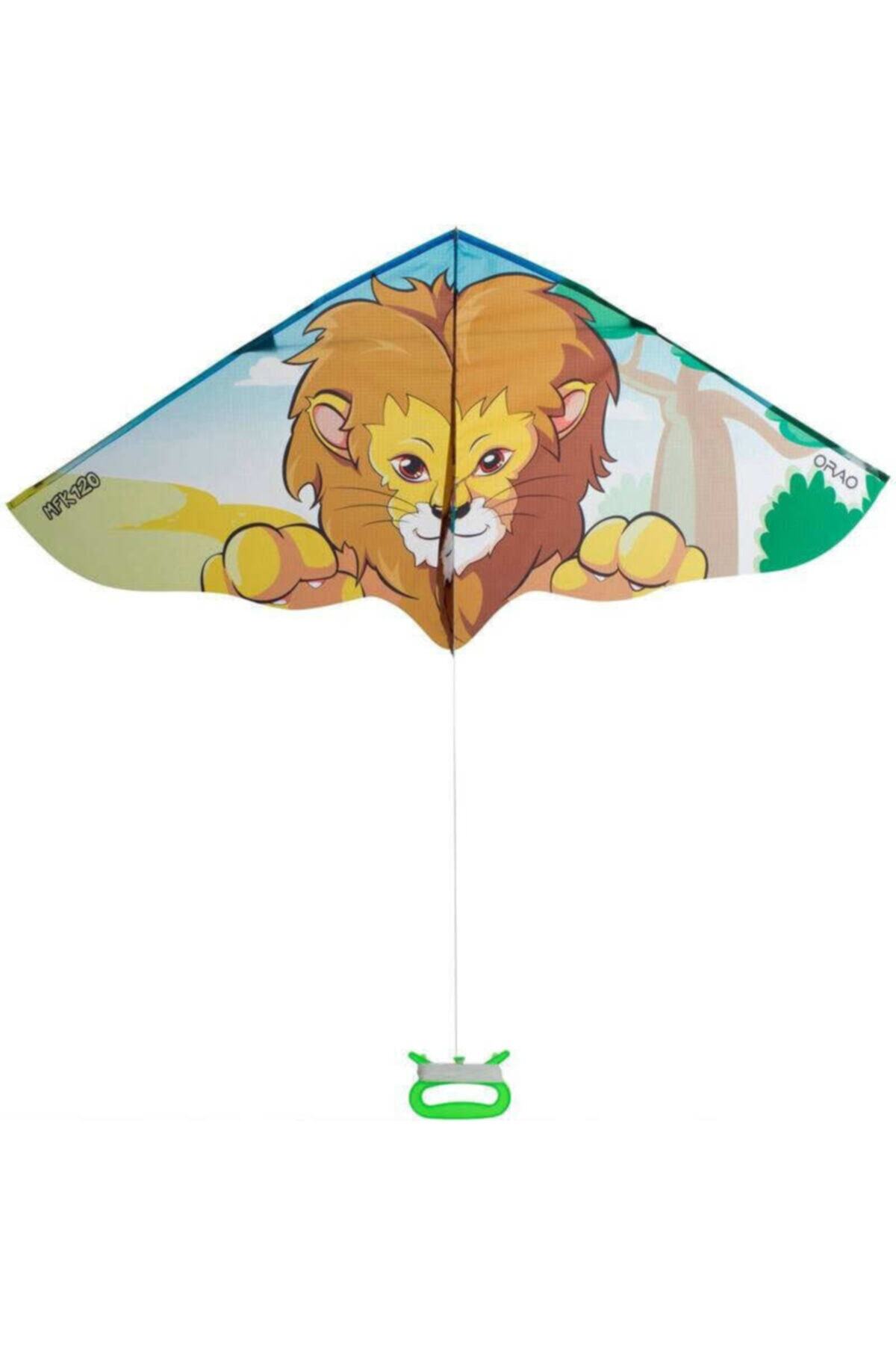 Meridyen Çocuk Uçurtma 100x59 cm 36 Metre Ipli Uçurtma Aslan Dukkan