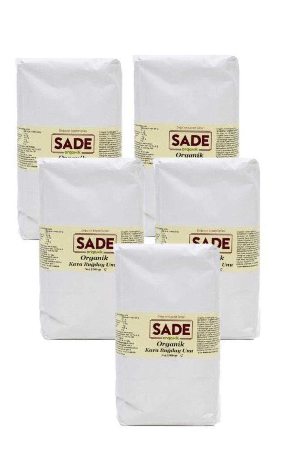 Sade Organik Karabuğday Unu 5x1000 Gr