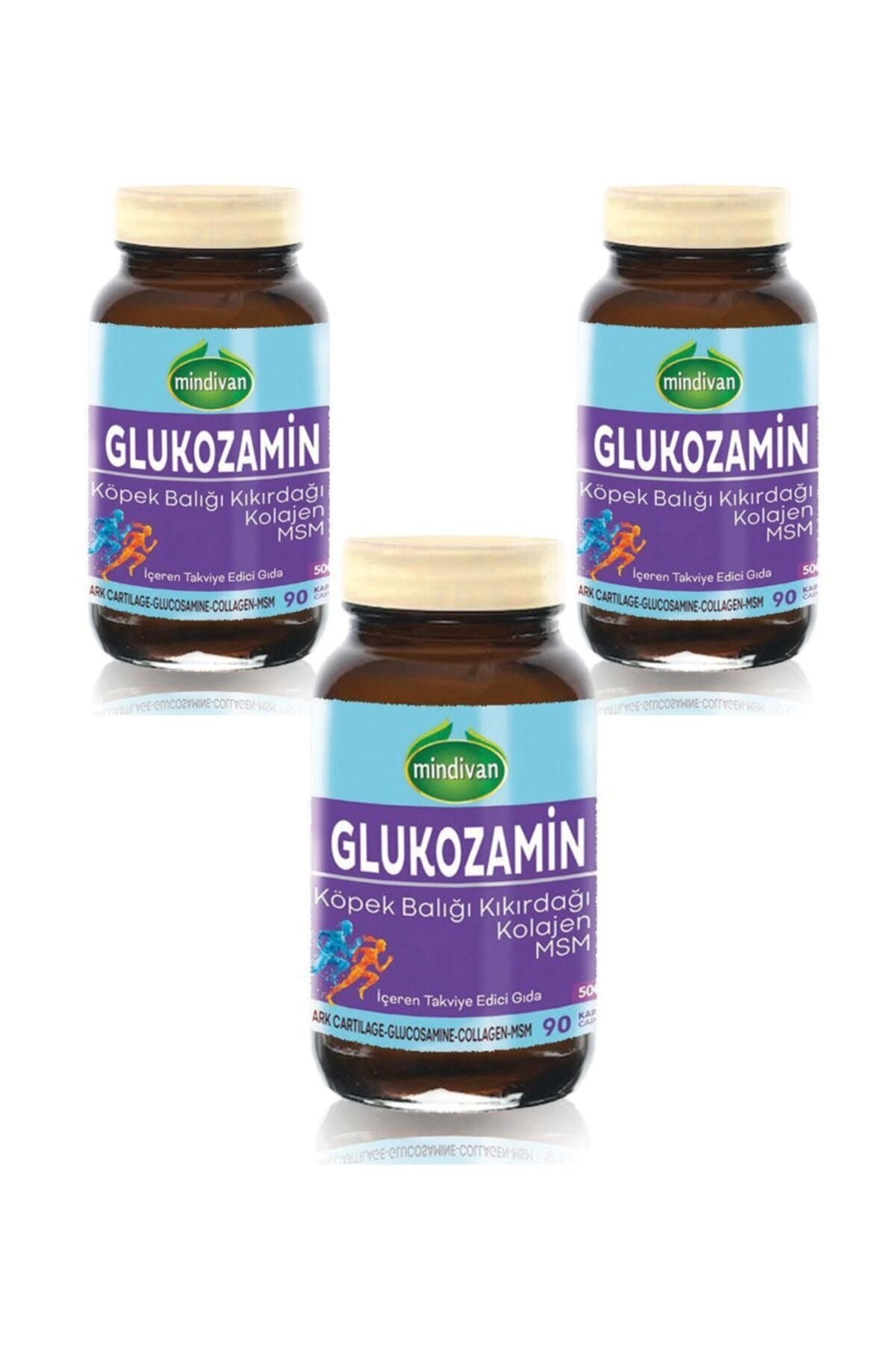 Mindivan Glukozamin Shark Cartilage Kolajen Msm 90 Kapsül X 3 Adet