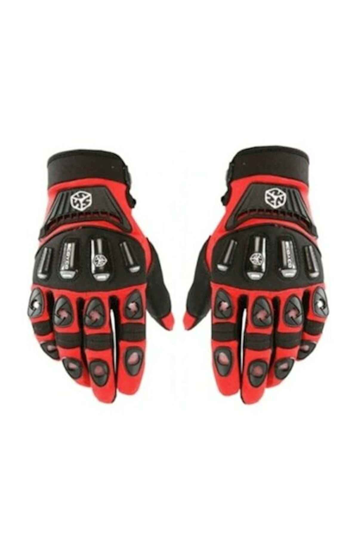 OEM Scoyco Mx14 Yazlık Korumalı Eldiven - Kırmızı -s