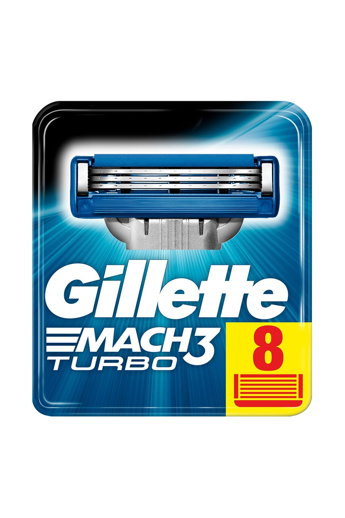Gillette Mach3 Turbo Yedek Tıraş Bıçağı 8'li