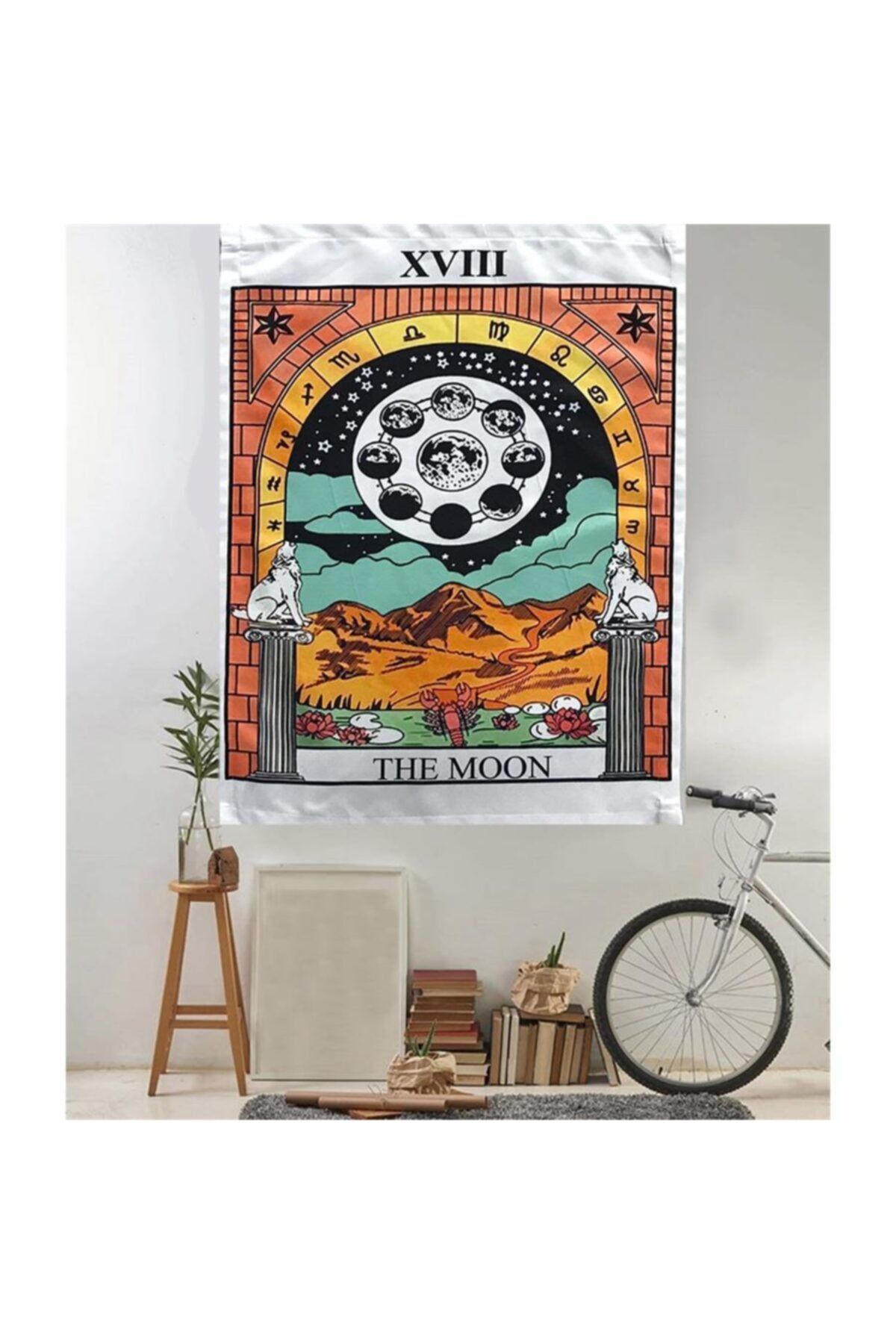 Köstebek The Moon Tarot Ikon Duvar Halısı