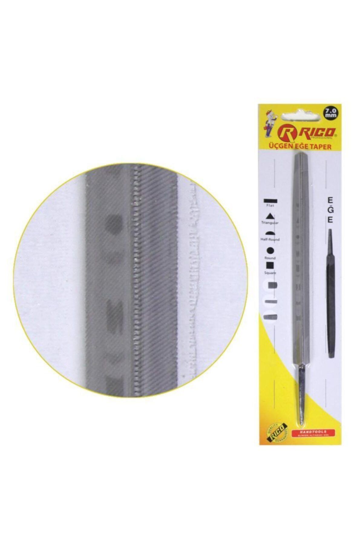 Rico Üçgen Taper Eğe Blisterli 5 mm