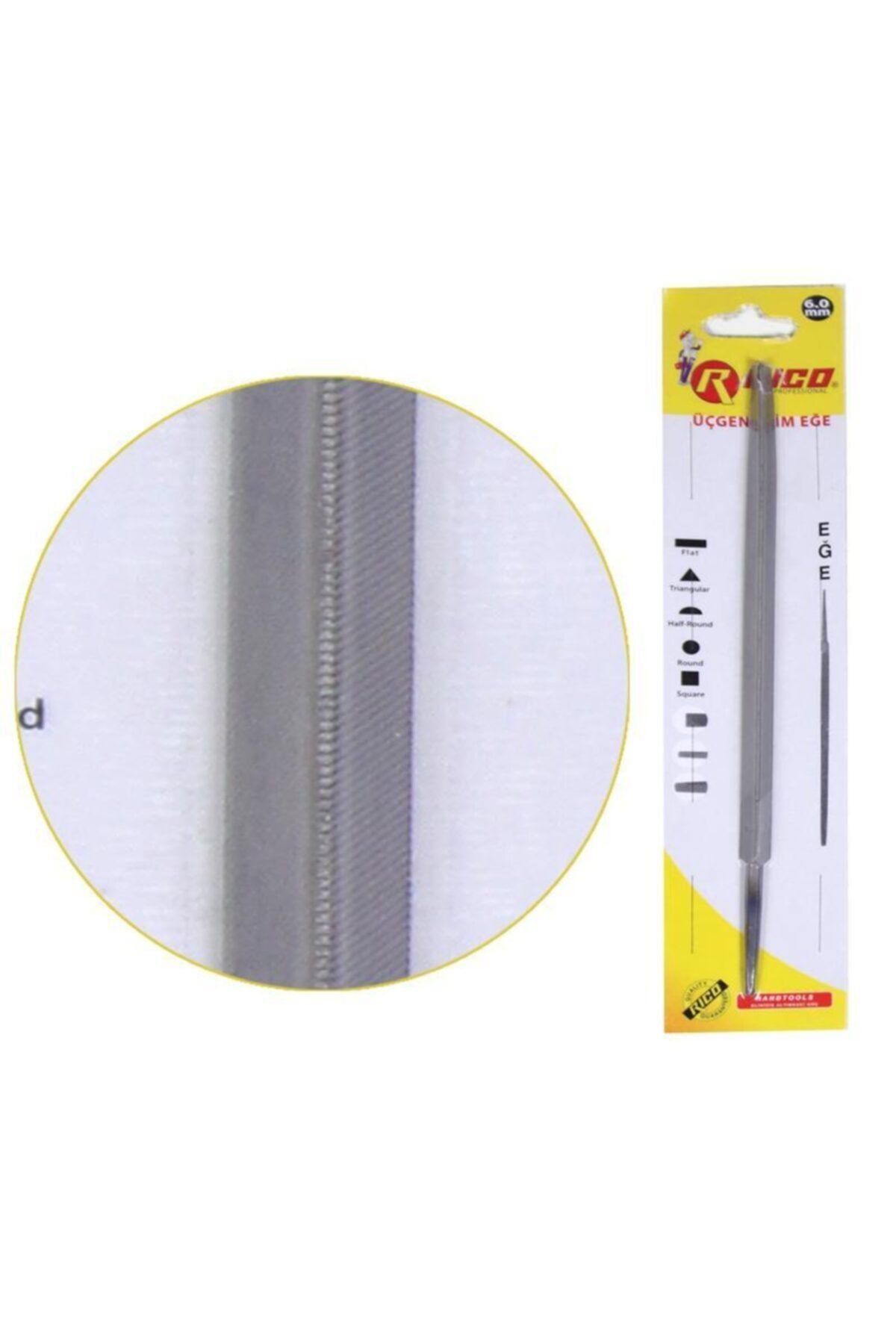 Rico Üçgen Slim Eğe Blisterli 7 mm