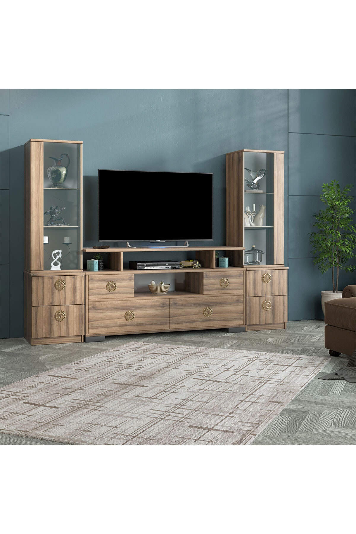 Abre Dore Ceviz Tv Ünitesi Lcd Sehpası Bre Vm-4244042