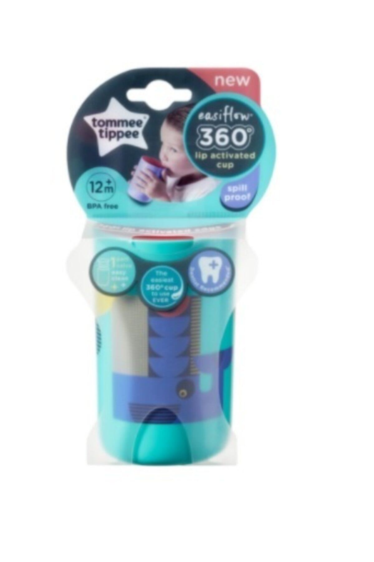 tommee tippee Kulpsuz Desenli 360 Derece Bardak Yeşil