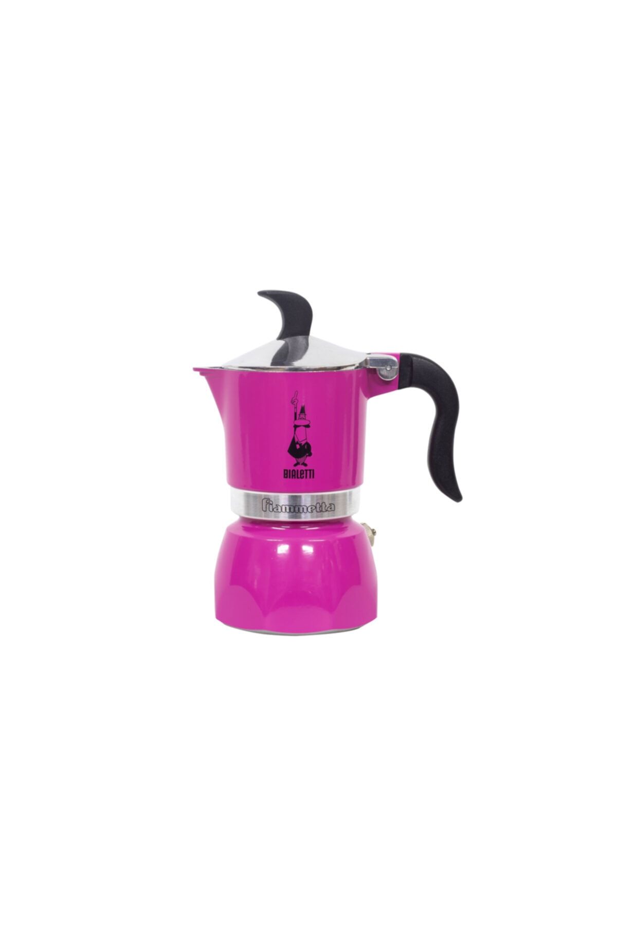 Bialetti Fiametta Moka Pot Pembe 1 Cup