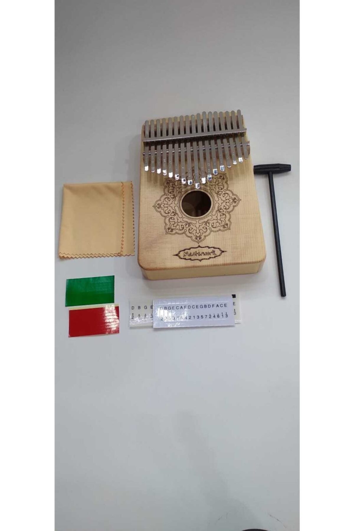 Ali BABA 17 Tuşlu Etnik Desenli Kalimba