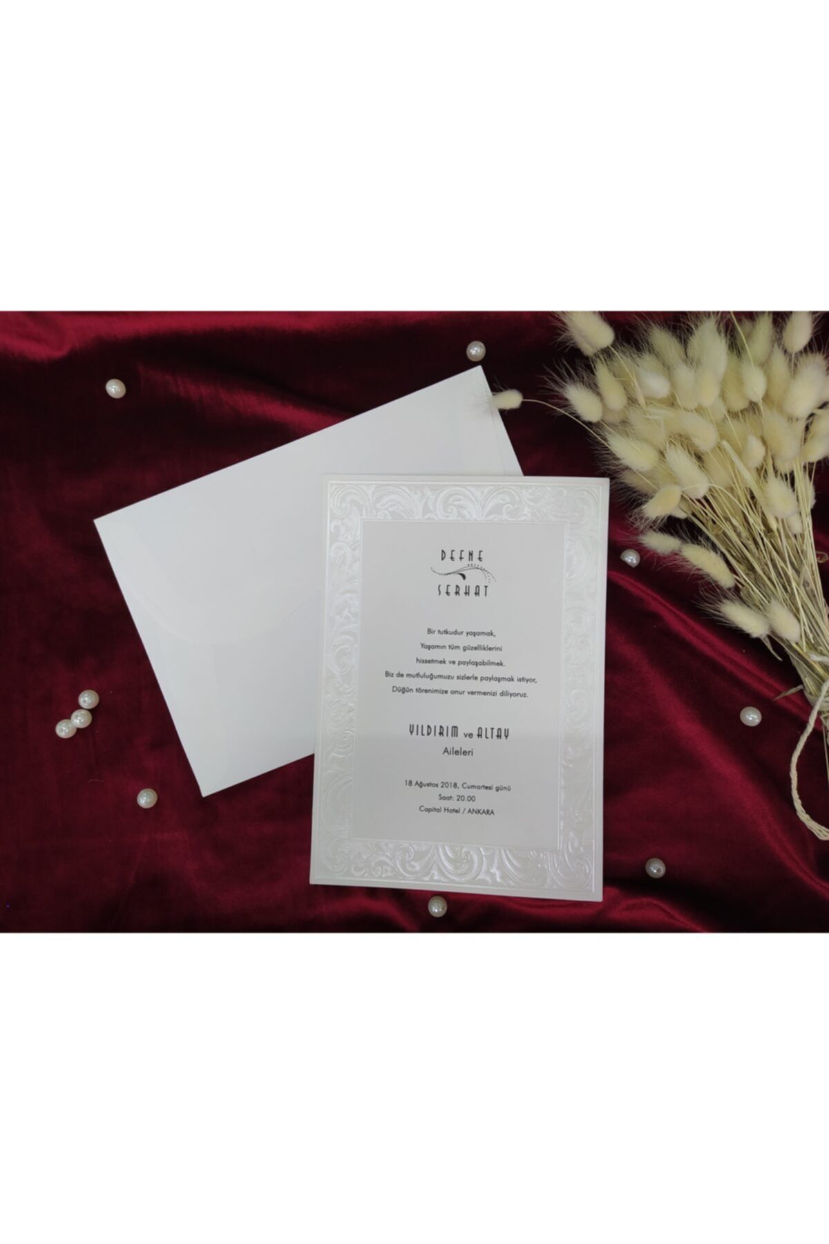 KozaLüks Nikah ve Düğün Davetiyesi