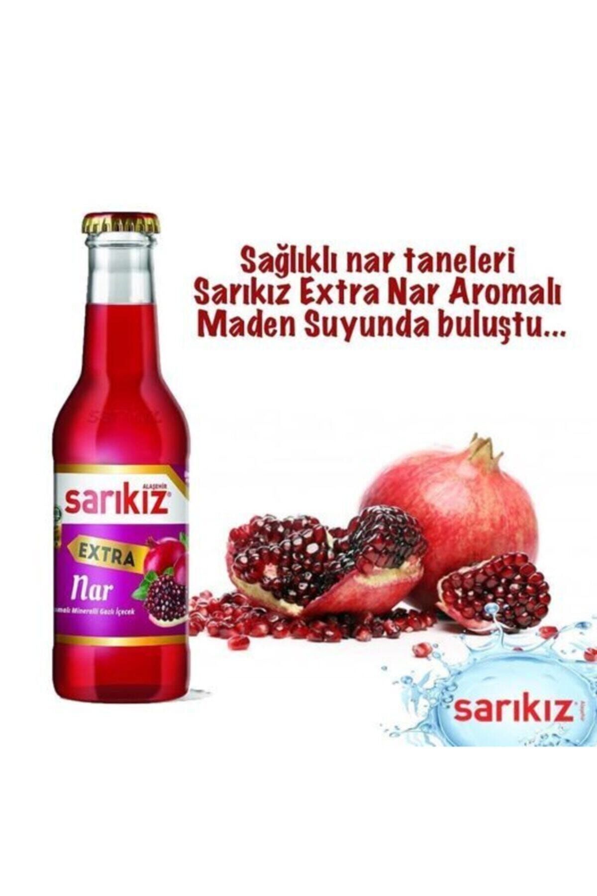 Sarıkız Nar Aromalı Maden Suyu 200 Ml (24)lü
