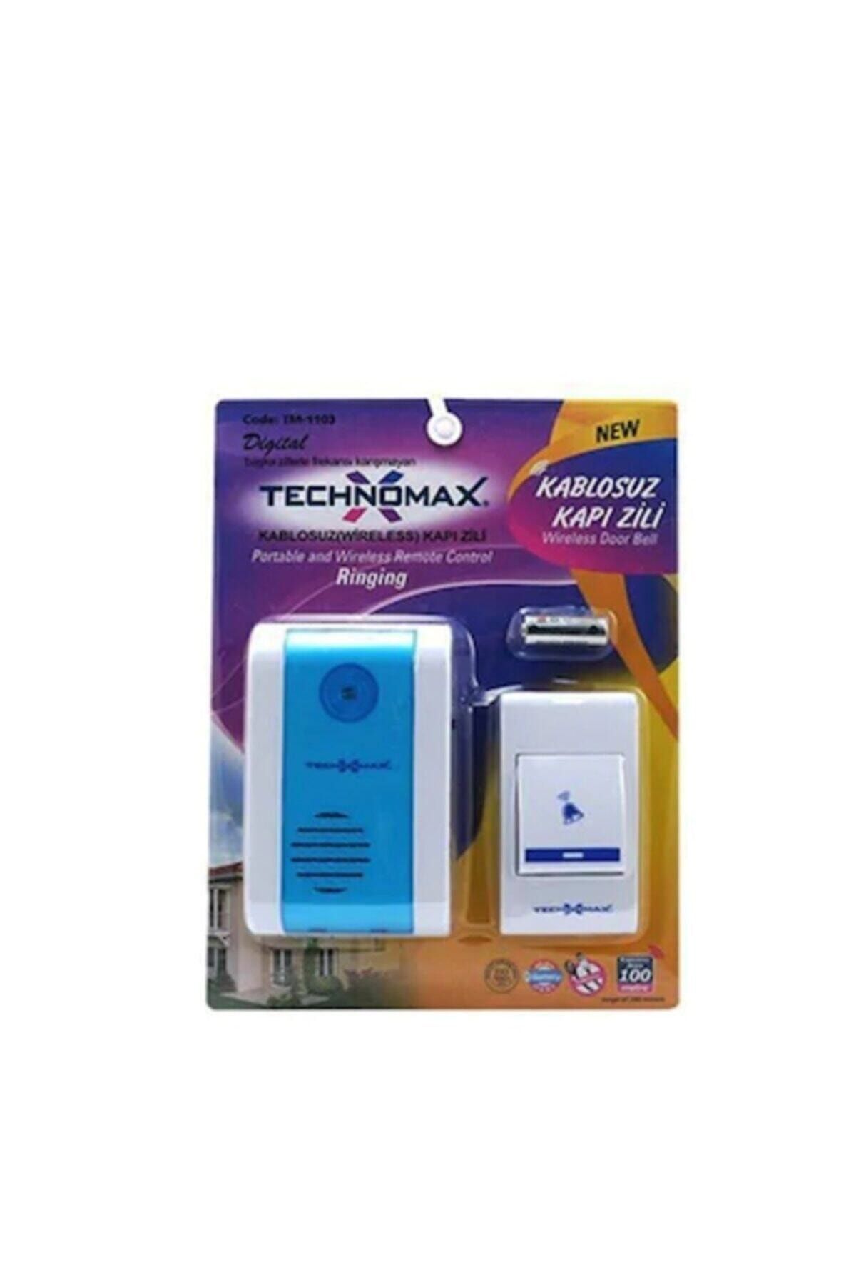 Arus Technomax Kablosuz Kapı Zili 1102 New Başka Zillerle Frekansı Ka