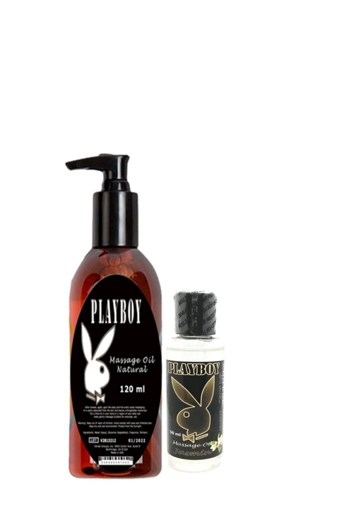 Playboy Aromaterapi Natural Massage Oil 120 Ml + Jasmin Aromalı Massage Vücut Masaj Yağı 50 Ml