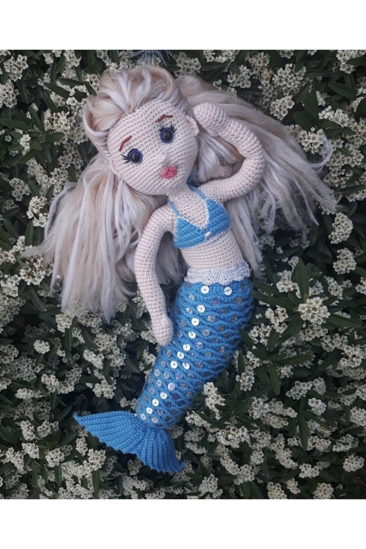 NAKO Amigurumi Deniz Kızı Örgü Bebek