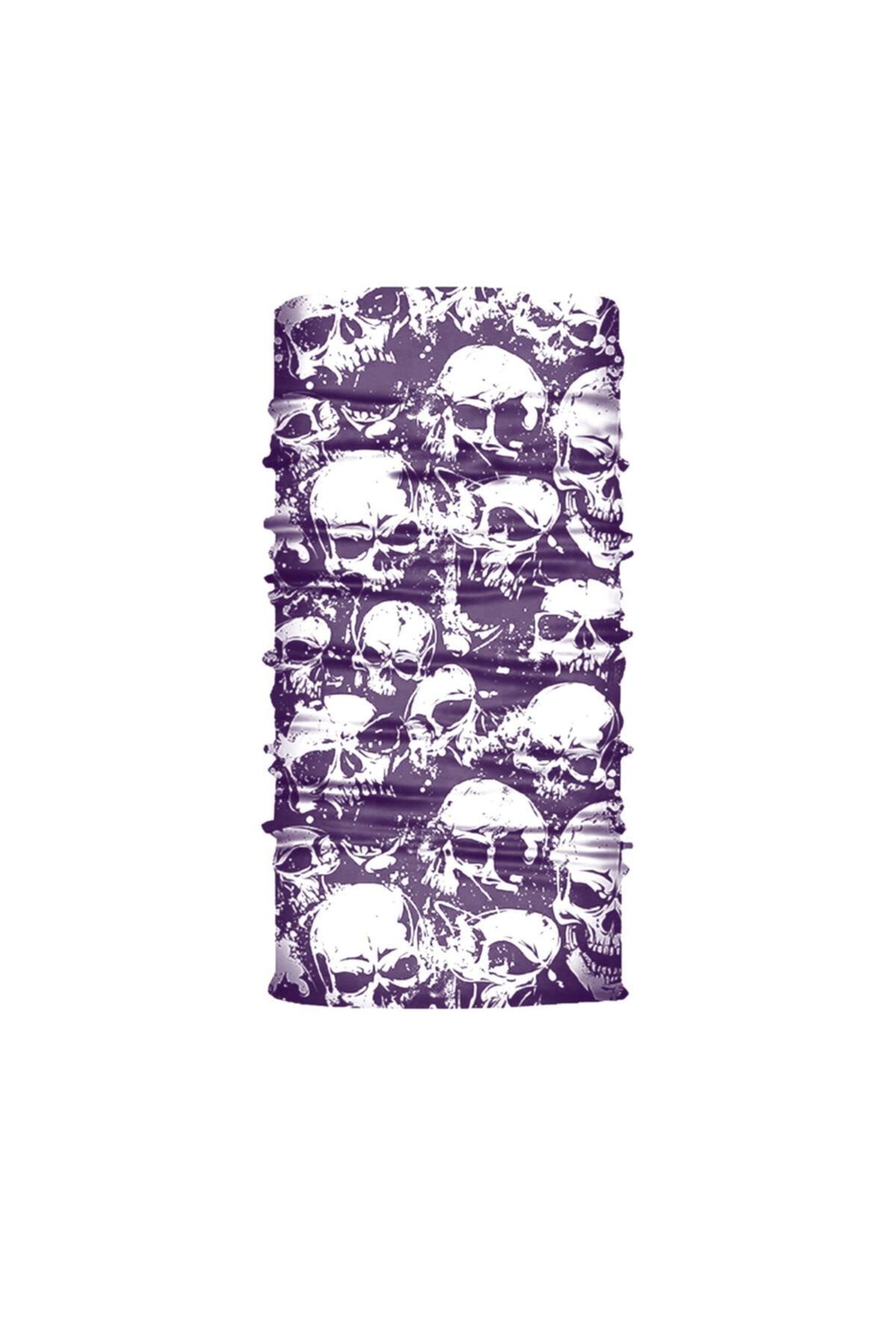 Knmaster Cemetery Bisiklet Motosiklet Çok Amaçlı Buff Bandana Boyunluk Saç Bandı