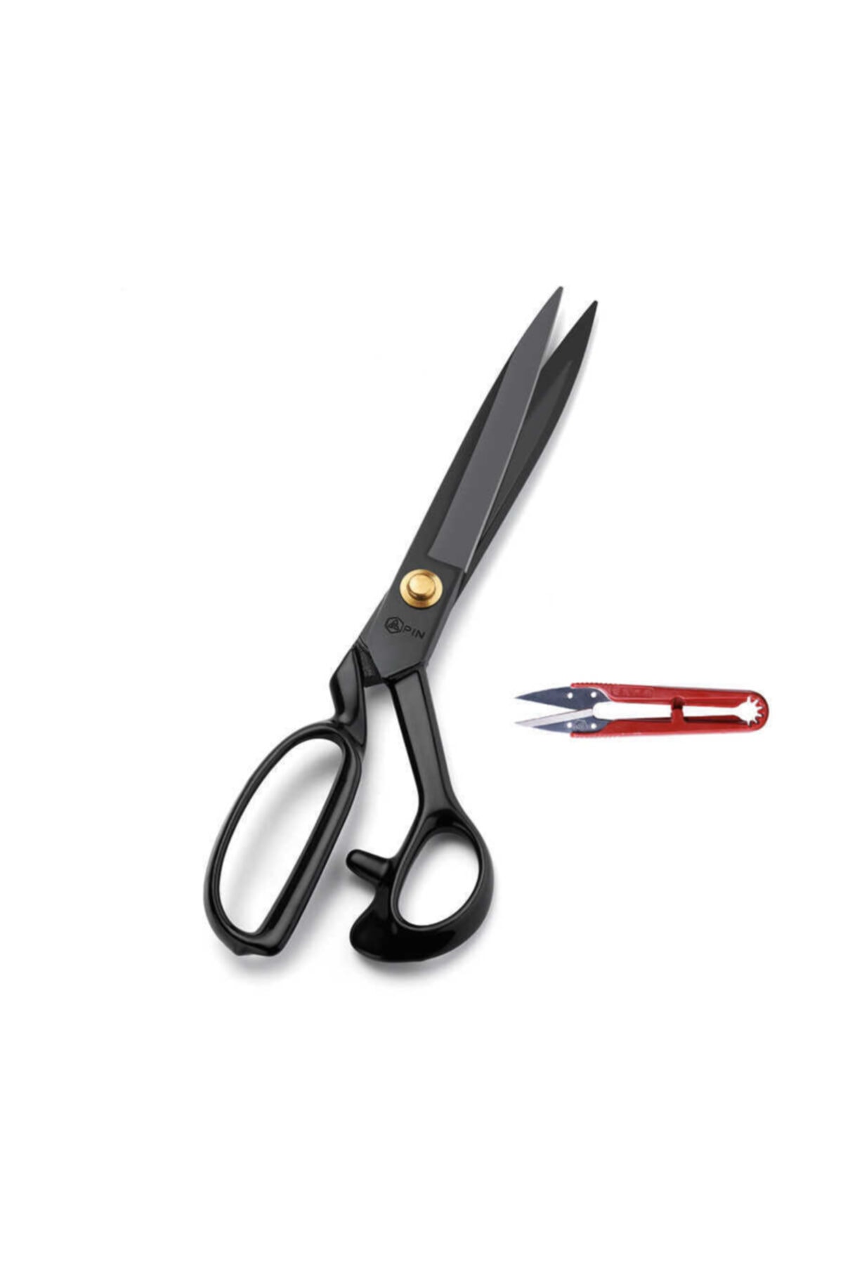 Kingstar Pin 1114b 11'' Numara Kırmızı Saplı Kumaş Kesim Makası (28 Cm)
