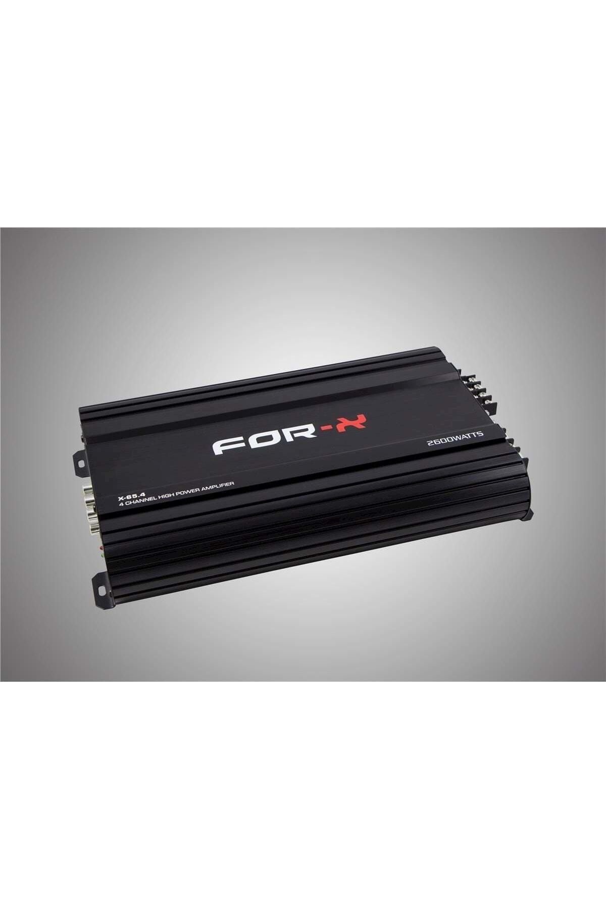 ForX For X X-65.4 4 Kanallı Anfi 2600wat 4x65rms Bass Controllü Anfi