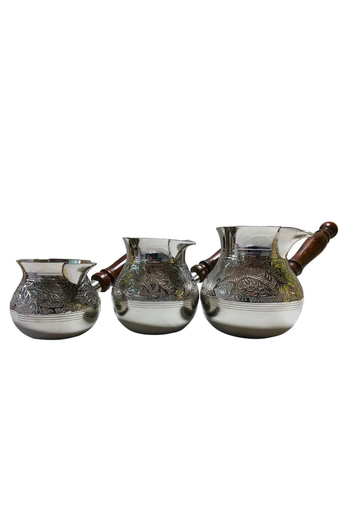 dağbey Pirinç Döküm Cezve Seti Seti 4-6-8 Cc (set31231)