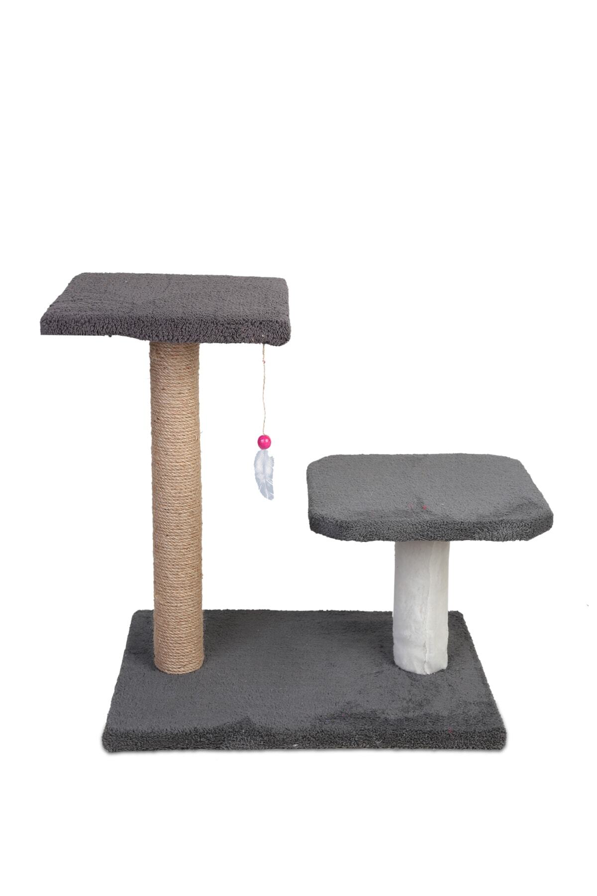 cathauses Kedi Tırmalaması 52 cm Peluş Kumaş Gri