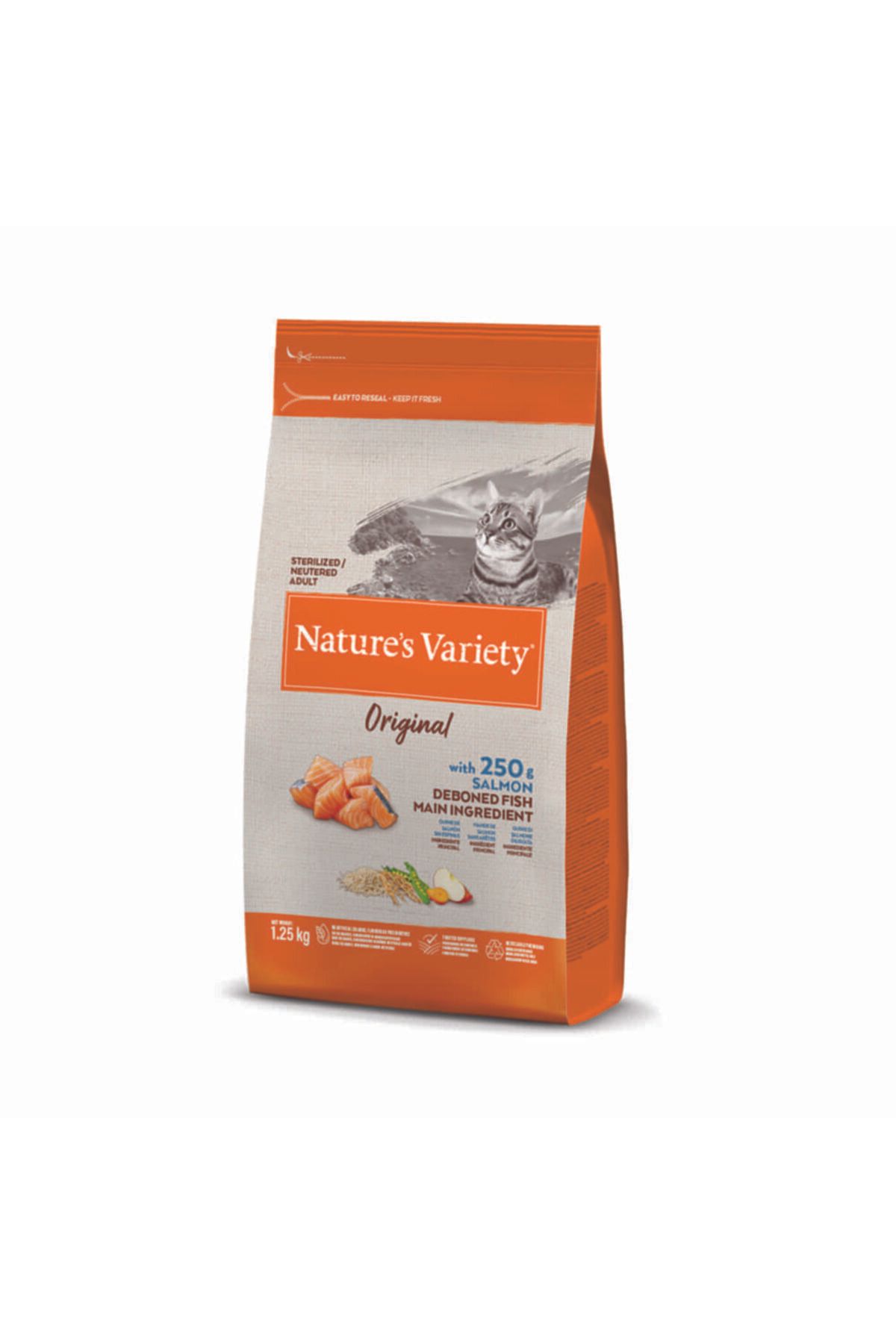 NATURES VARİETY Nature's Variety Sterilised Somonlu Kedi Maması 1.25kg