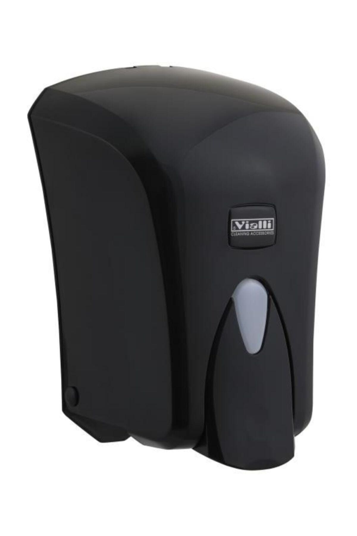 Vialli Köpük Sabun Dispenseri Makinesi Hazneli Siyah 1000 Ml F6b