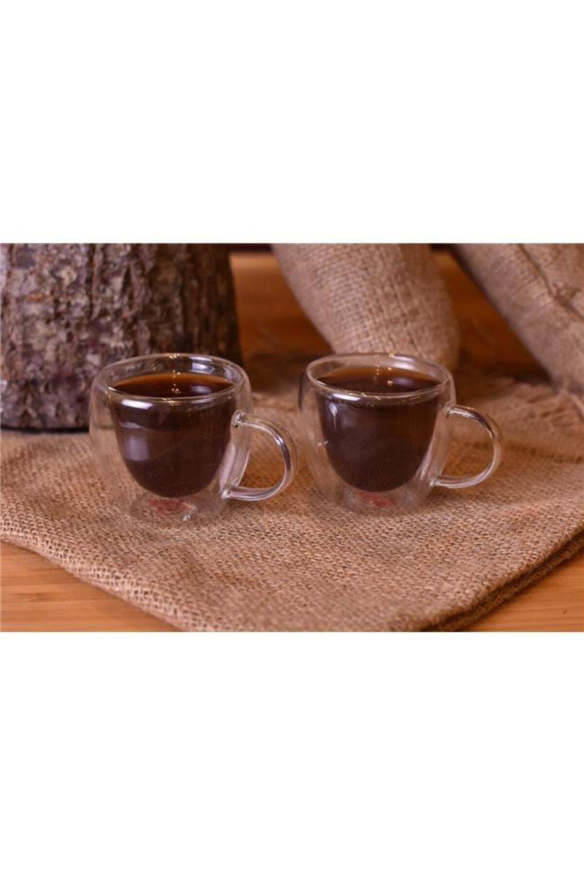 Bambum Chai 2'li Çift Cidarlı Çay Fincanı