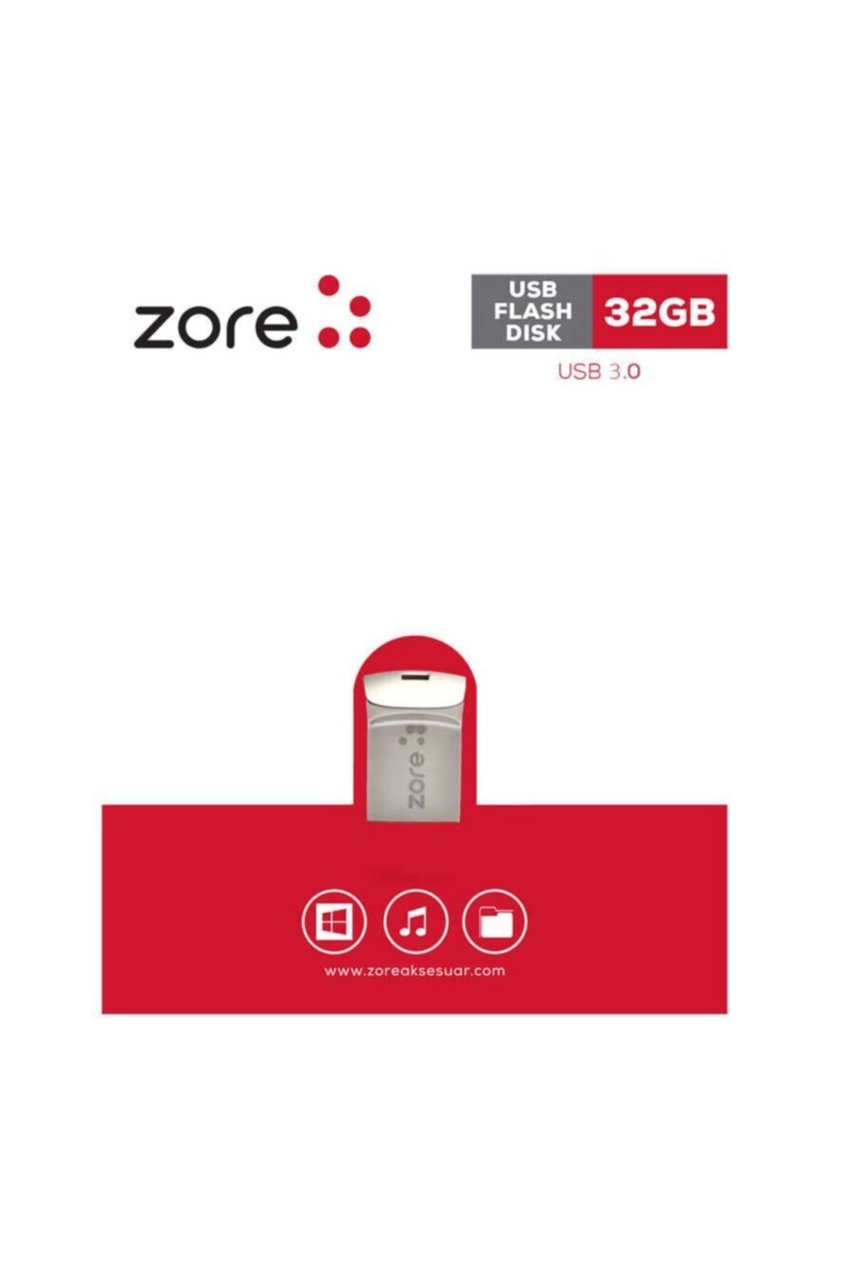 zore3.0 Metal Mini Flash Disk 32 Gb Uyumlu