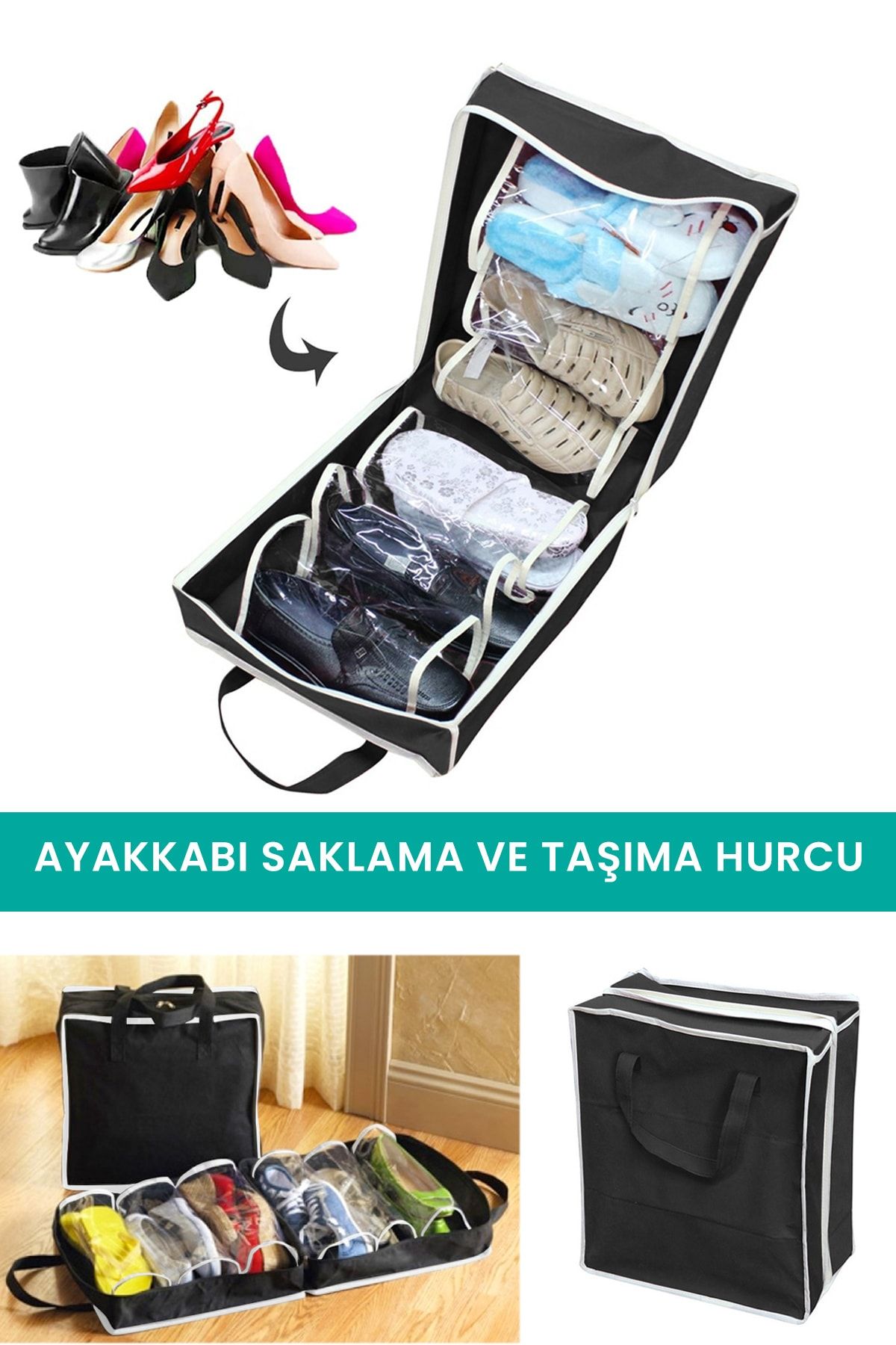 MaoMao Ayakkabı Saklama Ve Taşıma Hurcu Shoe Tote